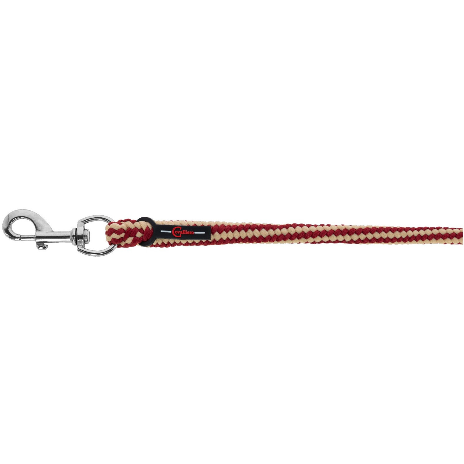 Führstrick mit Karabinerhaken HIPPO bordeaux/beige 200cm