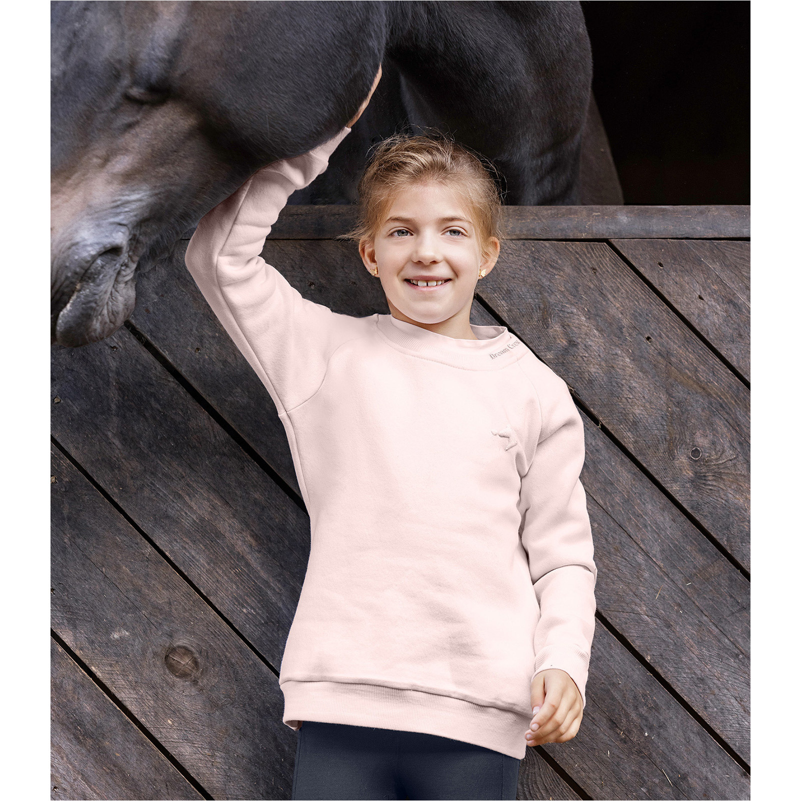Kinder Crew Neck Sweater LUCKY MARLA zartrosa