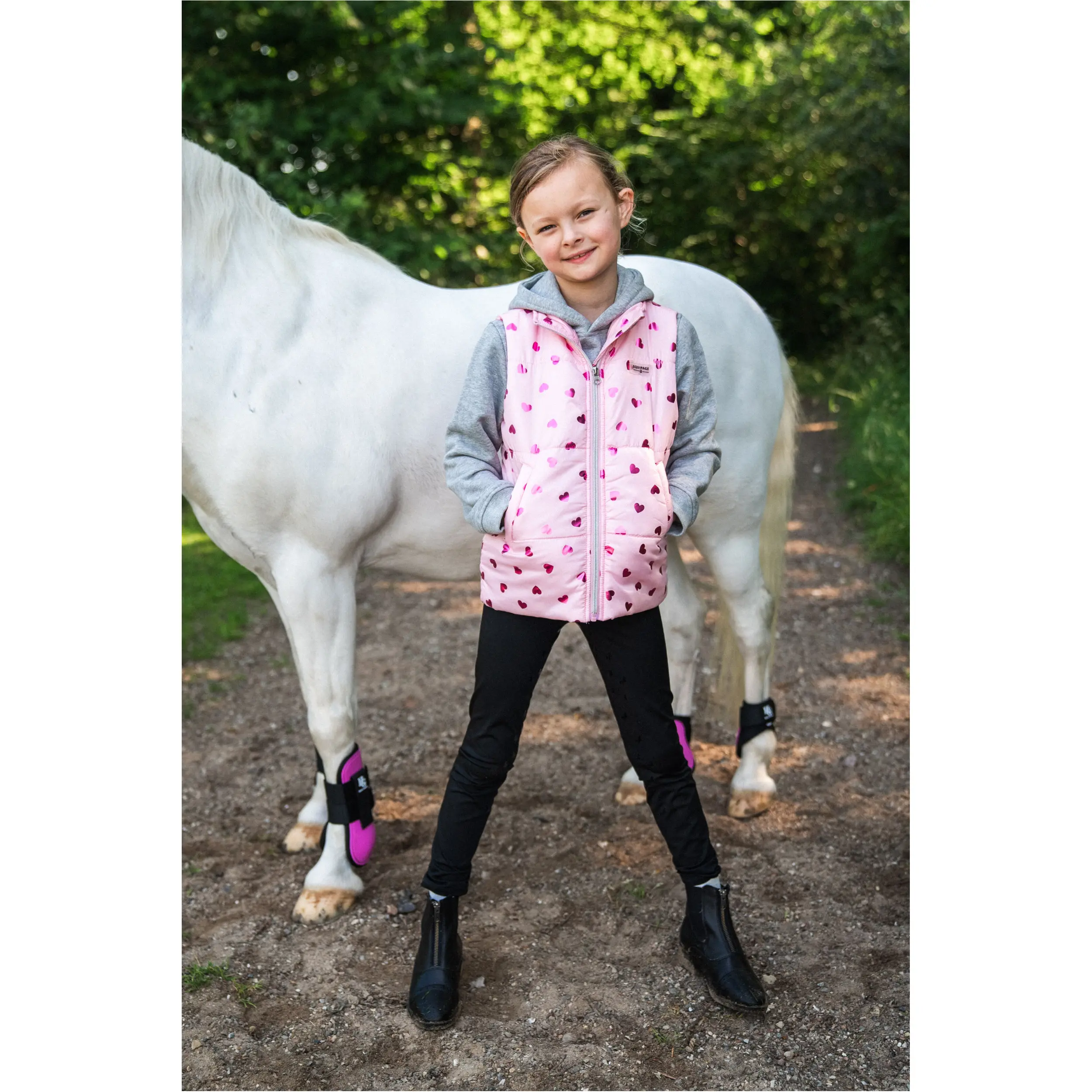 Kinder Reitweste THILDA pink mist