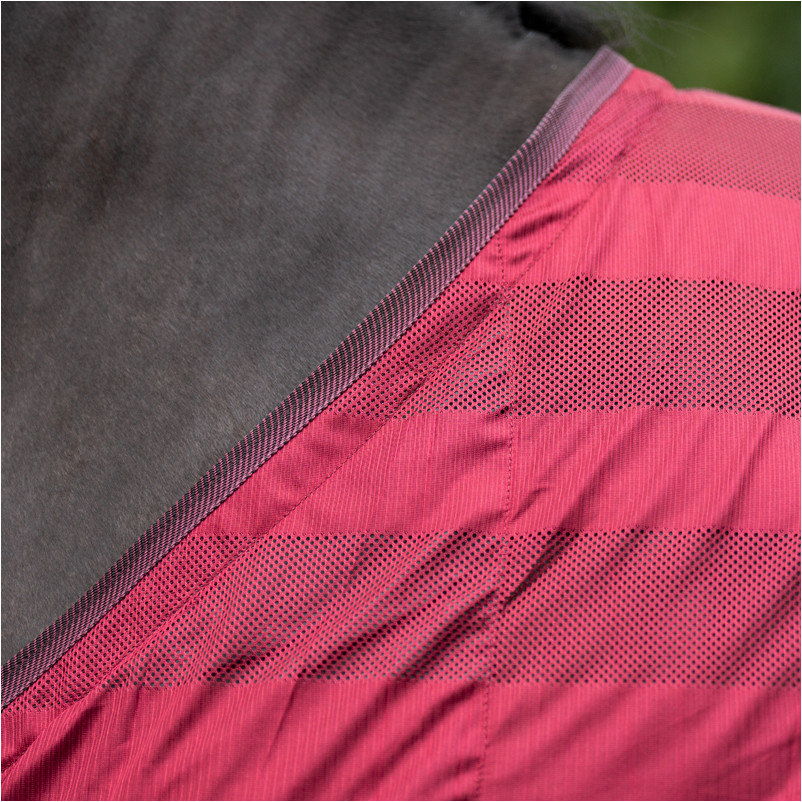 Fliegendecke STRIPE bordeaux