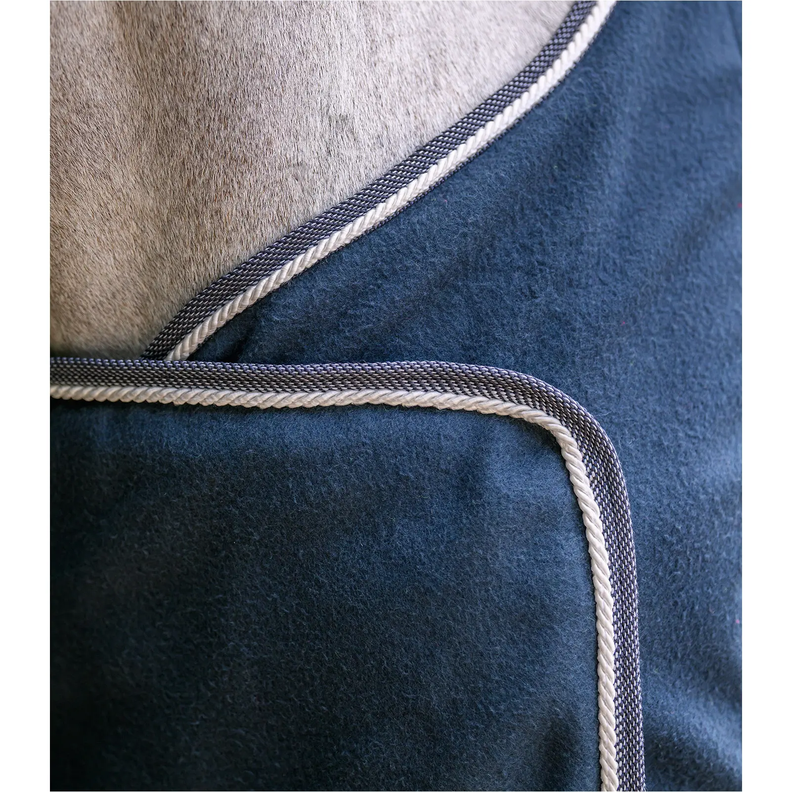 Fleece- und Sponsorendecke ECONOMIC nachtblau