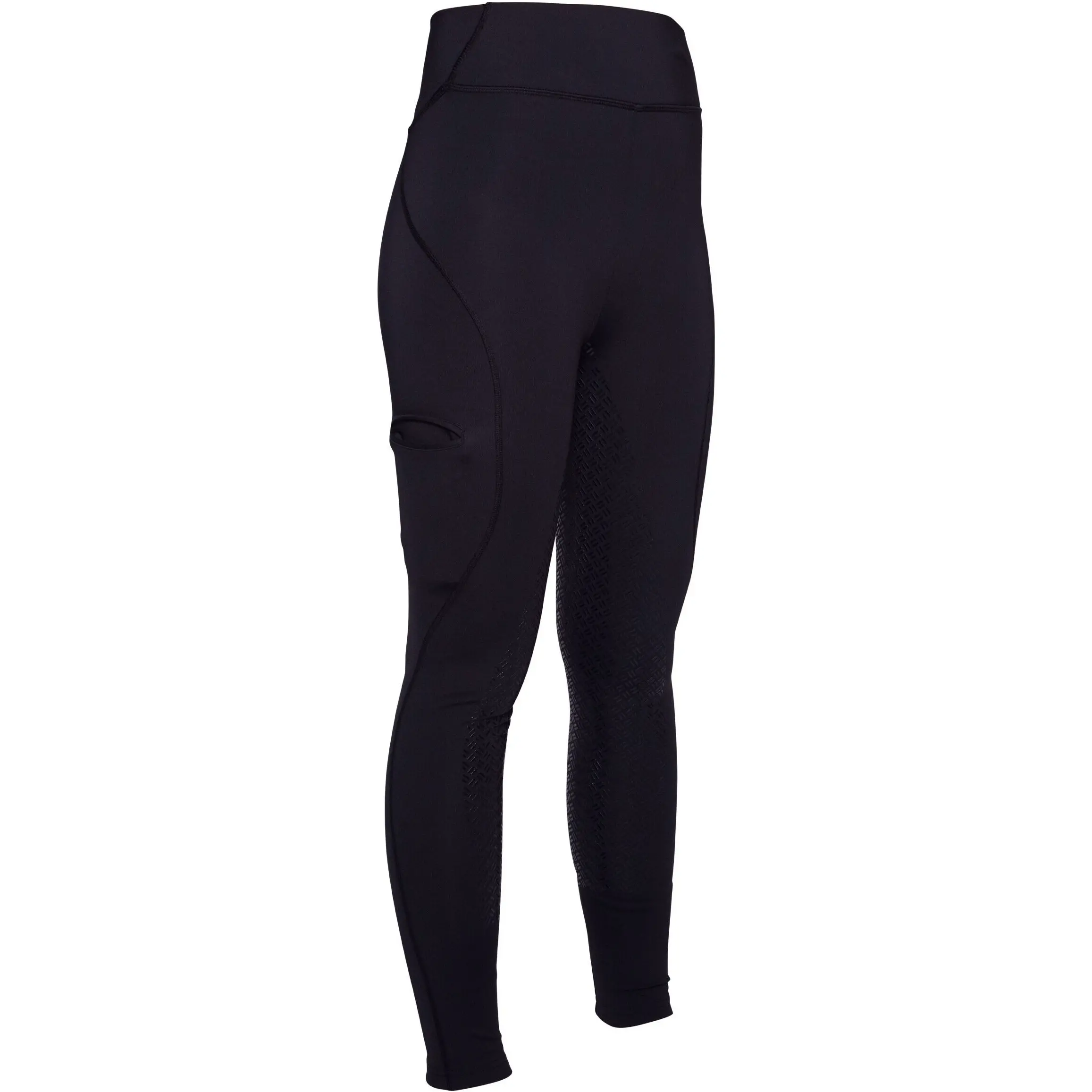 Winter Damen Reitleggings Silikon Vollbesatz RIO schwarz