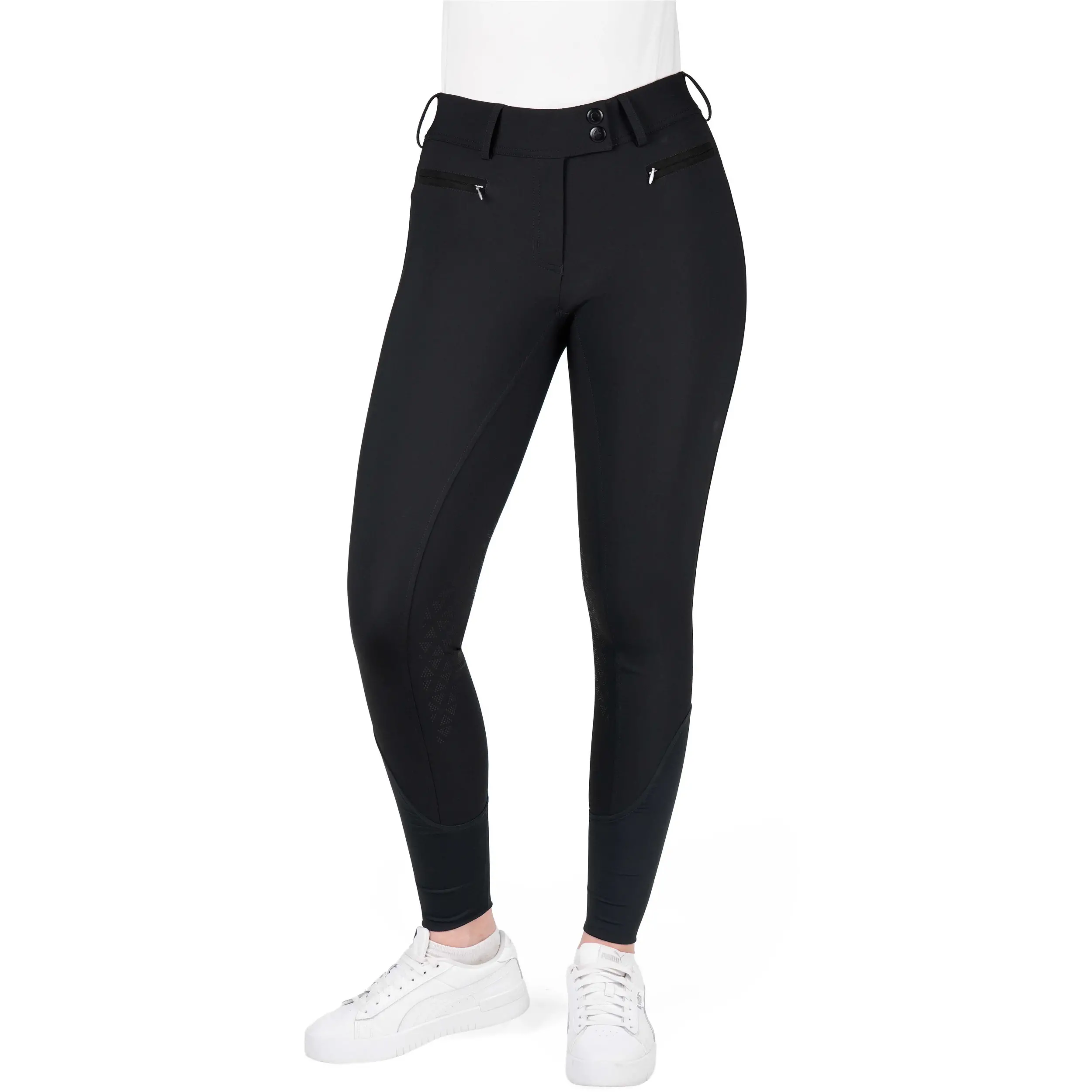 Damen Reithose Silikon Kniebesatz EK-SALLY schwarz