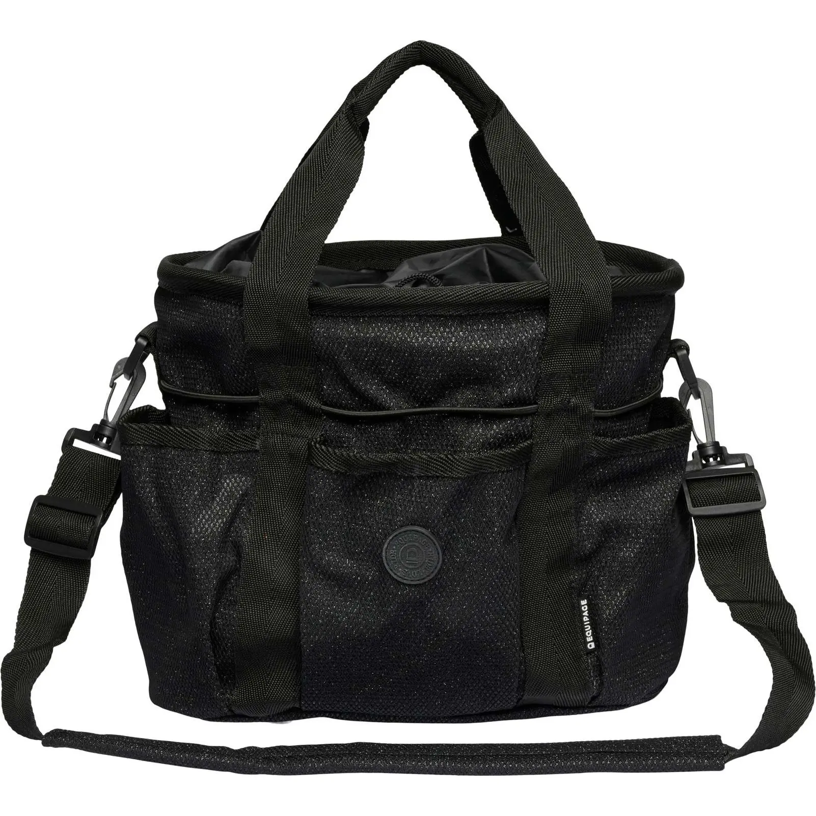Putztasche GLITTER schwarz