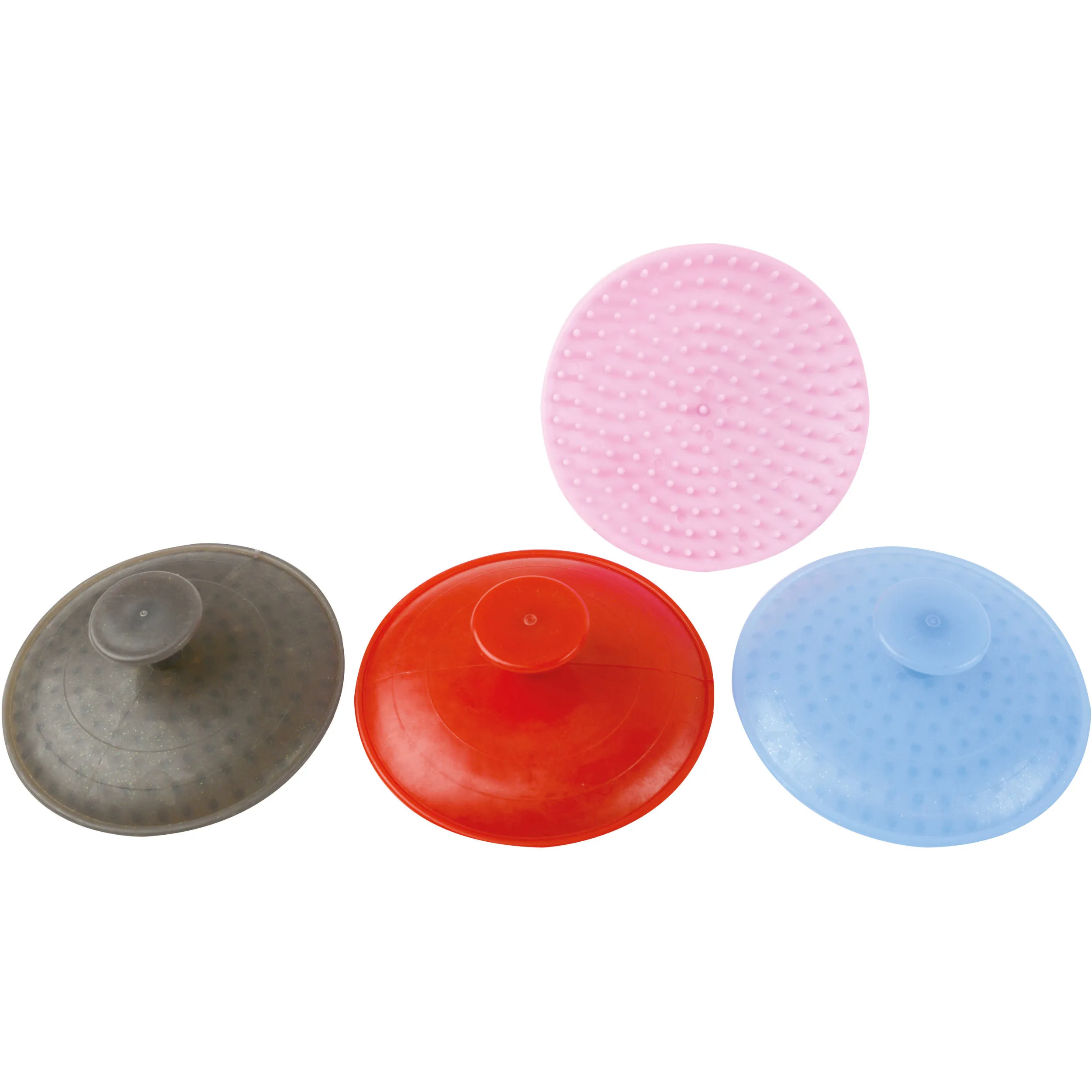 Plastikstriegel rund farblich sortiert