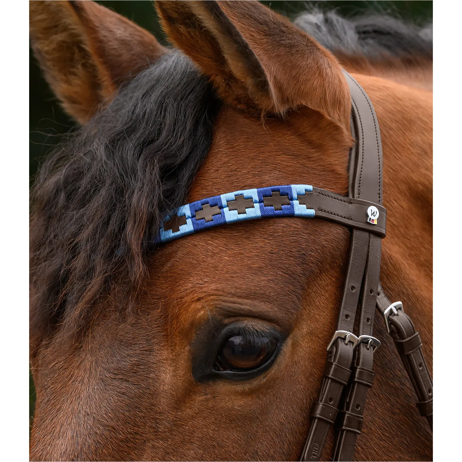 Stirnband POLO X-Line braun-blau/hellblau