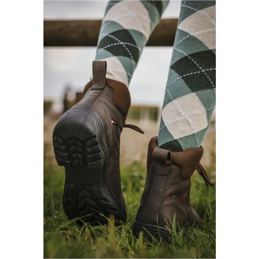 Reitstiefeletten TRECK Echtleder braun