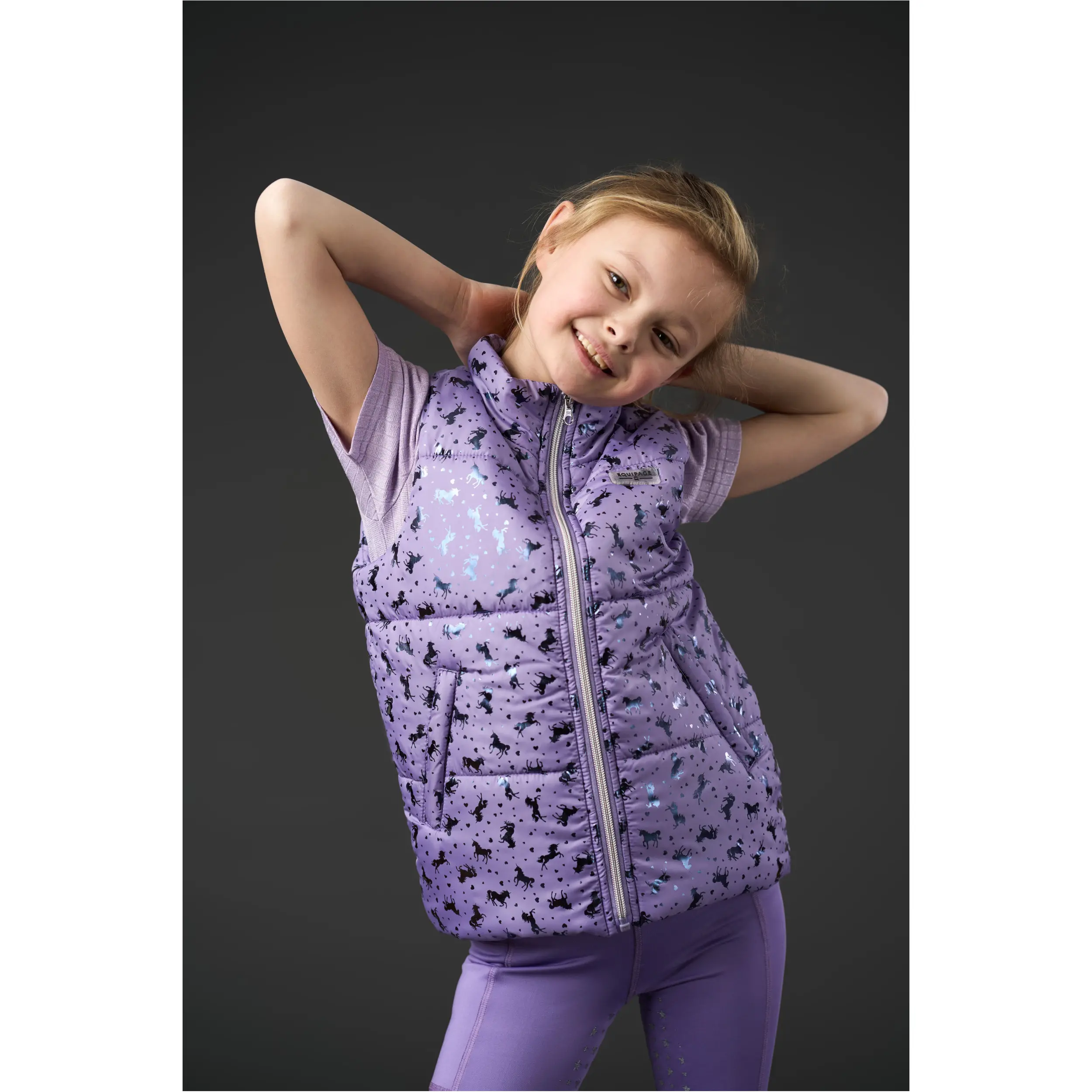 Kinder Reitweste ALANA aster purple