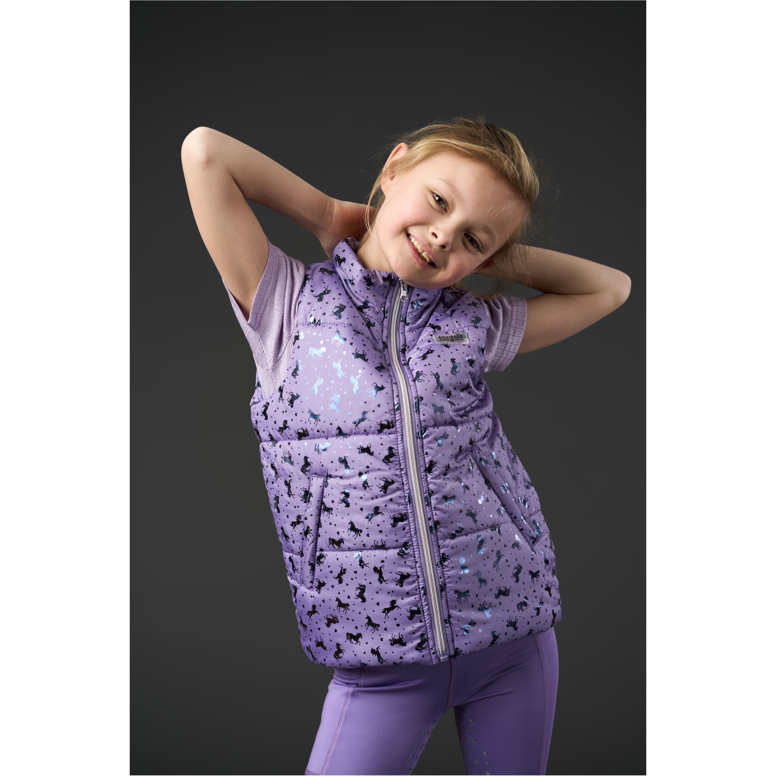 Kinder Reitweste ALANA aster purple