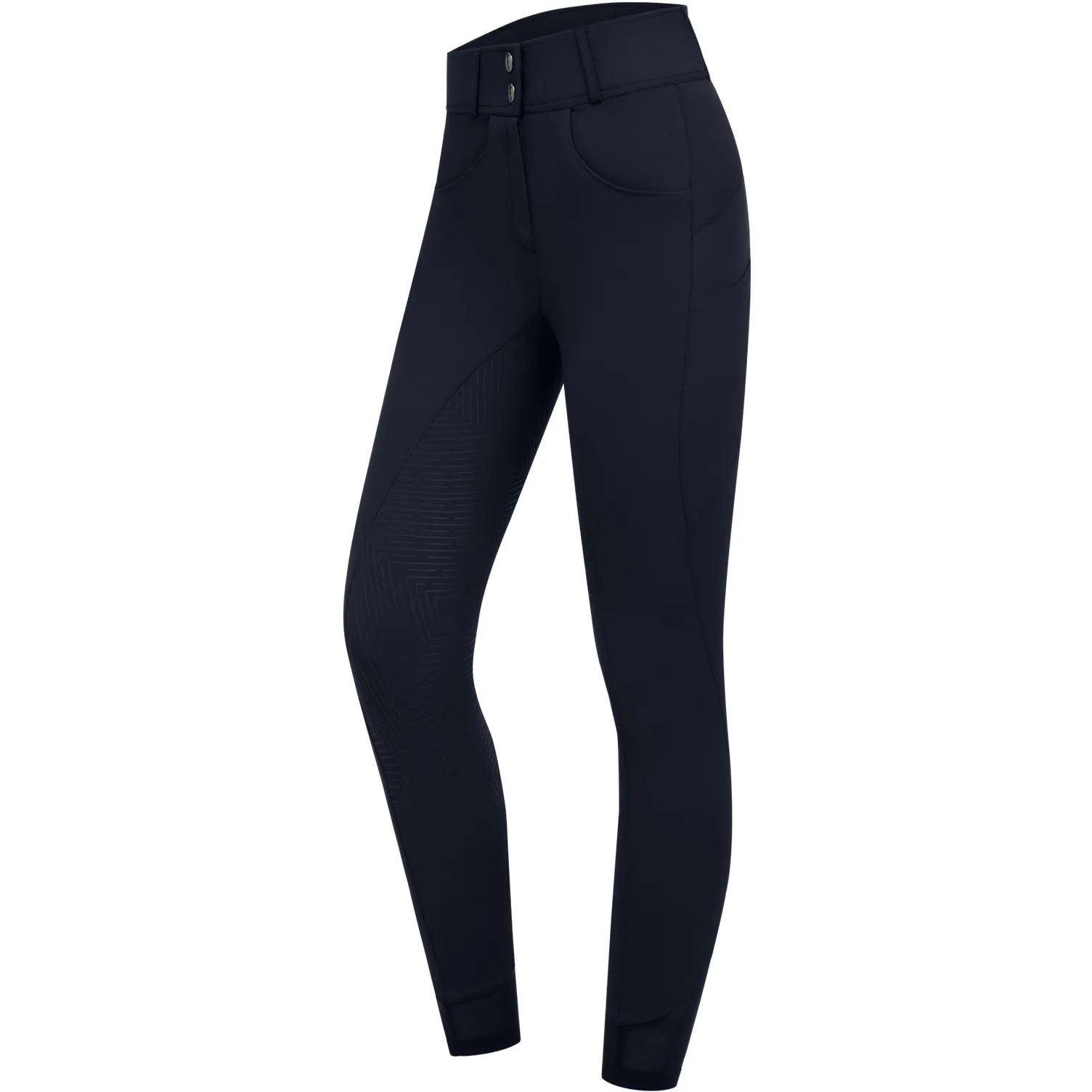 Damen Sommer Reithose Silikon Vollbesatz PAM tiefblau