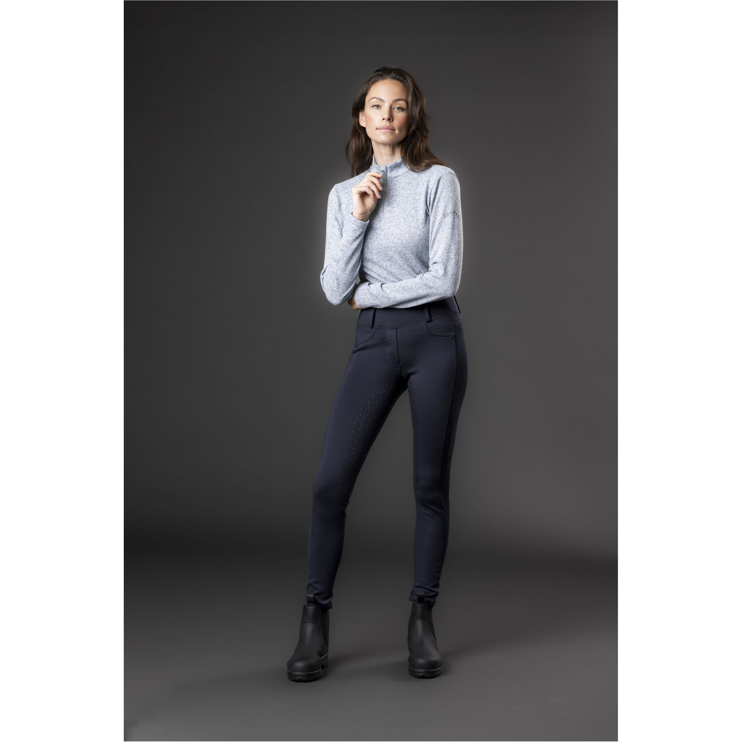 Damen Funktionsshirt Langarm STACEY half-zip blue fog Damen Funktionsshirt Langarm STACEY half-zip blue fog