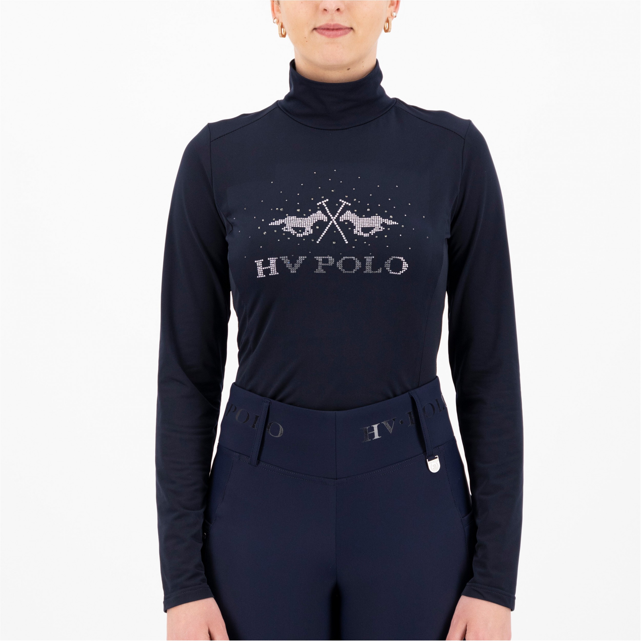 Damen Rollkragenpullover HVPDesray navy