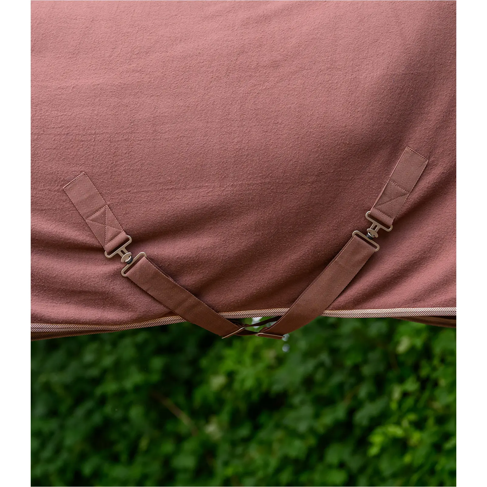 Fleecedecke mit Kreuzgurten ECONOMIC mocca