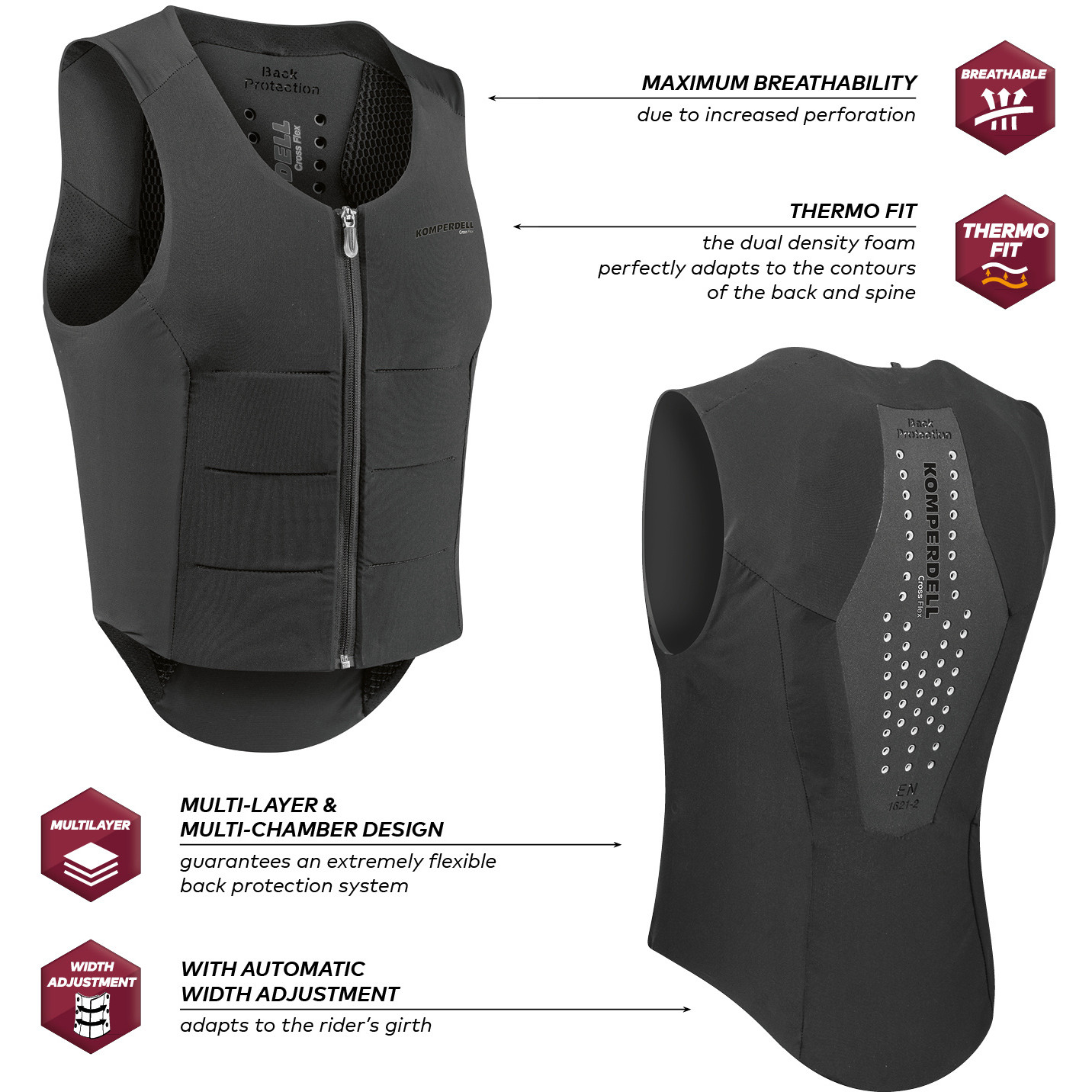 Rückenprotektor BALLISTIC Flex Fit Regular schwarz