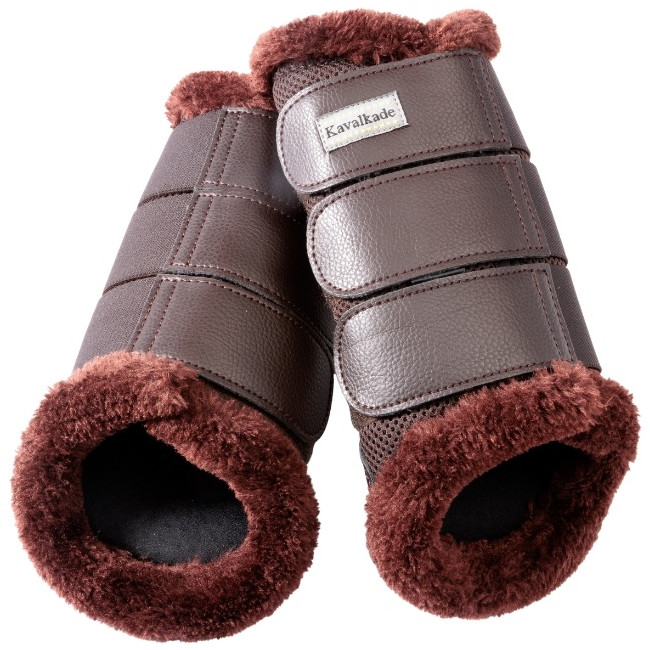 Gamaschen mit Kunstfell ANATOMIC MESH braun