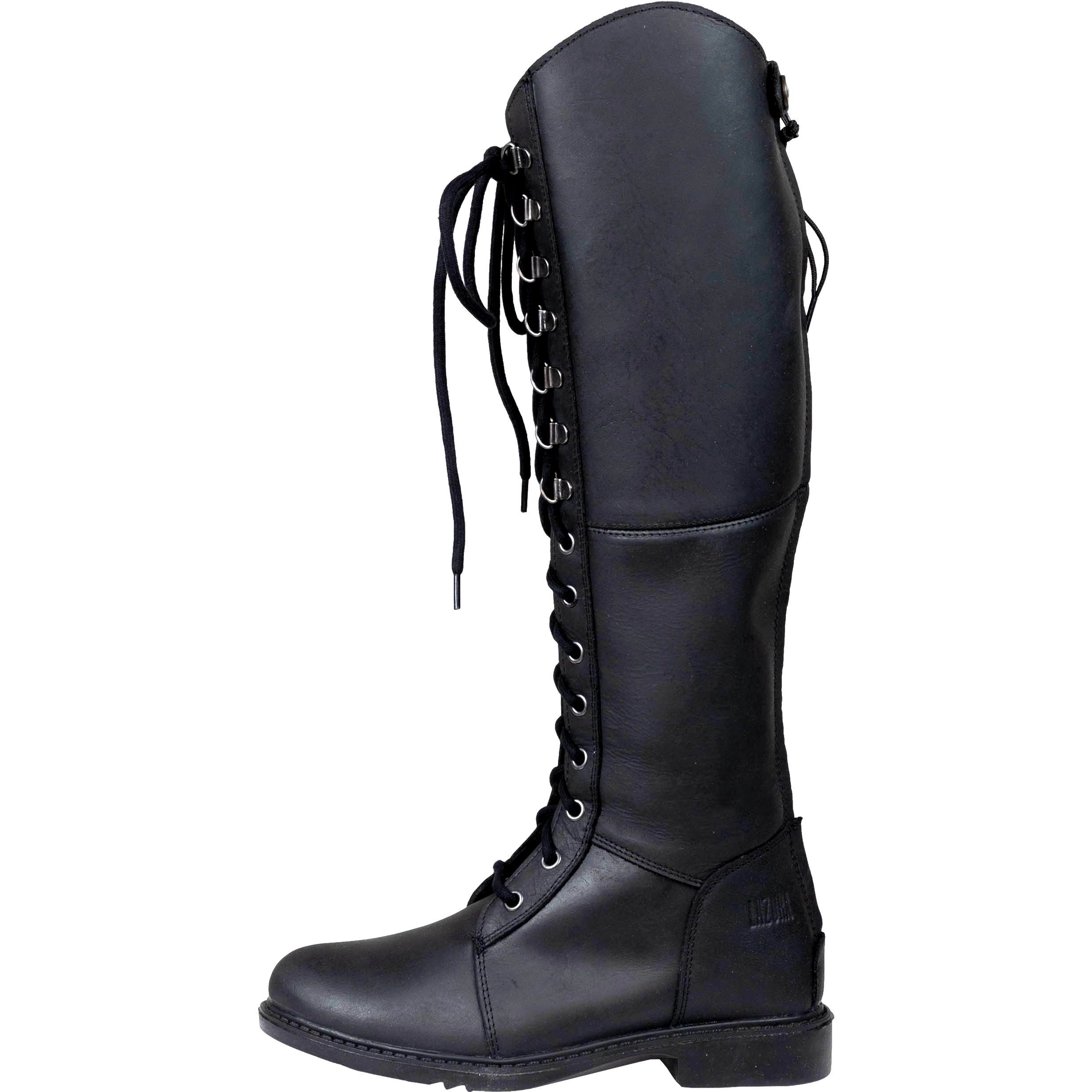 Winter Damen Reitstiefel PERTH Echtleder schwarz
