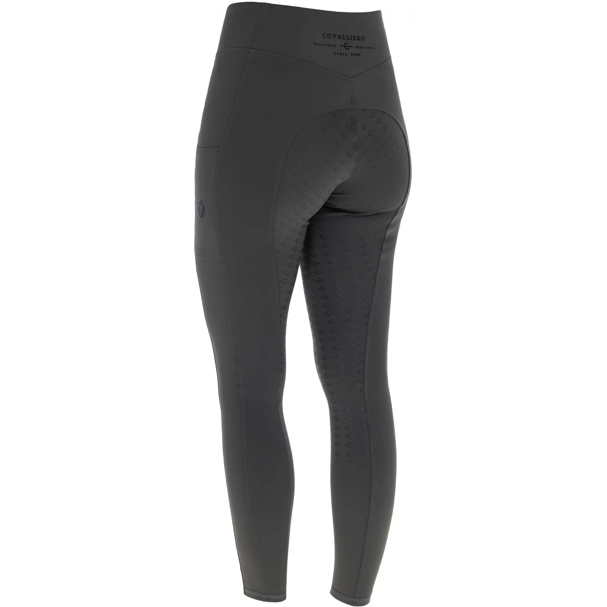 Damen Reitleggings Silikon Vollbesatz ANNIVERSARY graphite