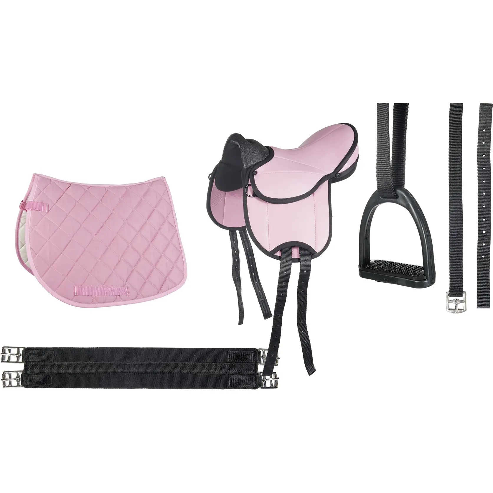 Shettysattel-Set BEGINNER pink 12"