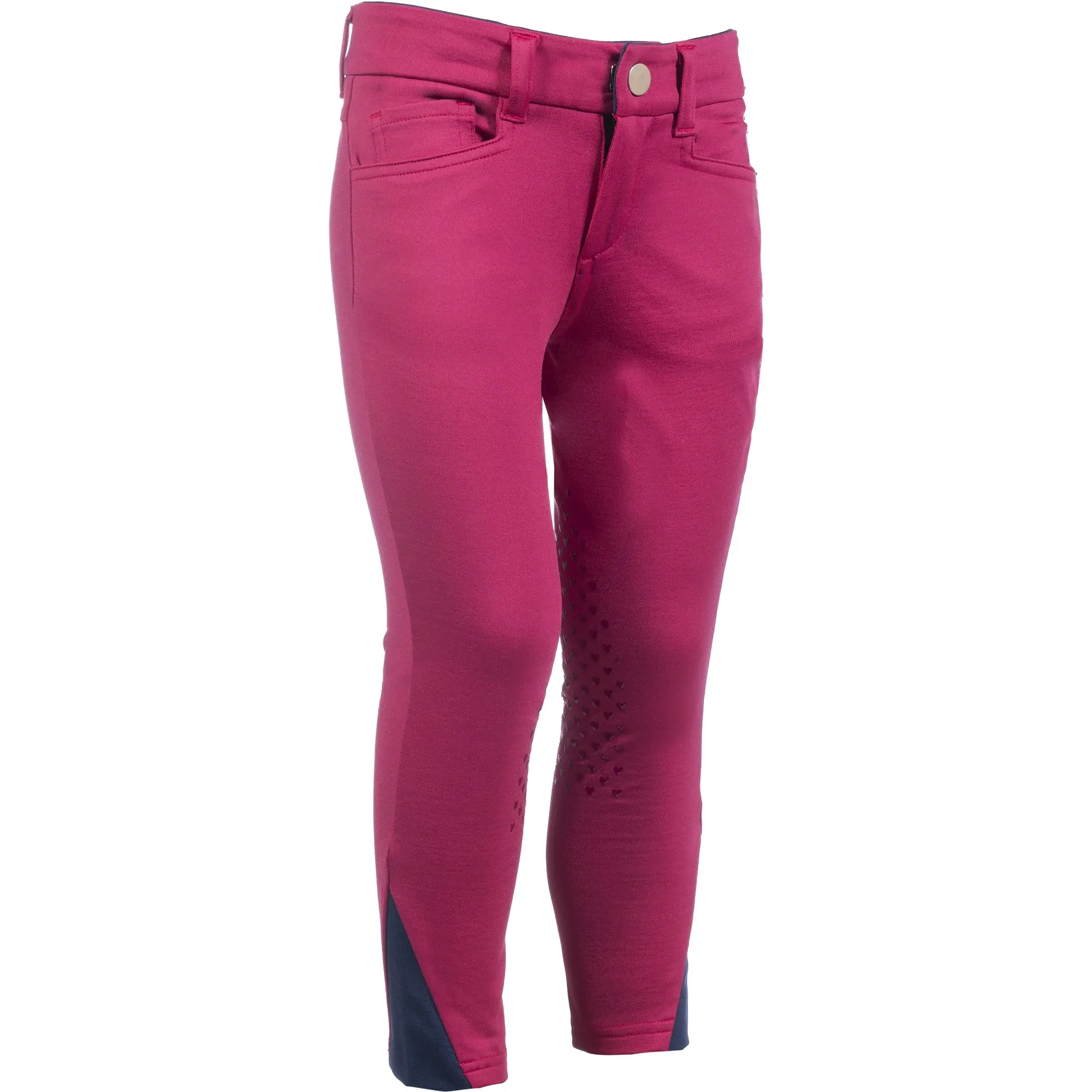 Kinder Reithose Silikon Kniebesatz COMFY cranberry