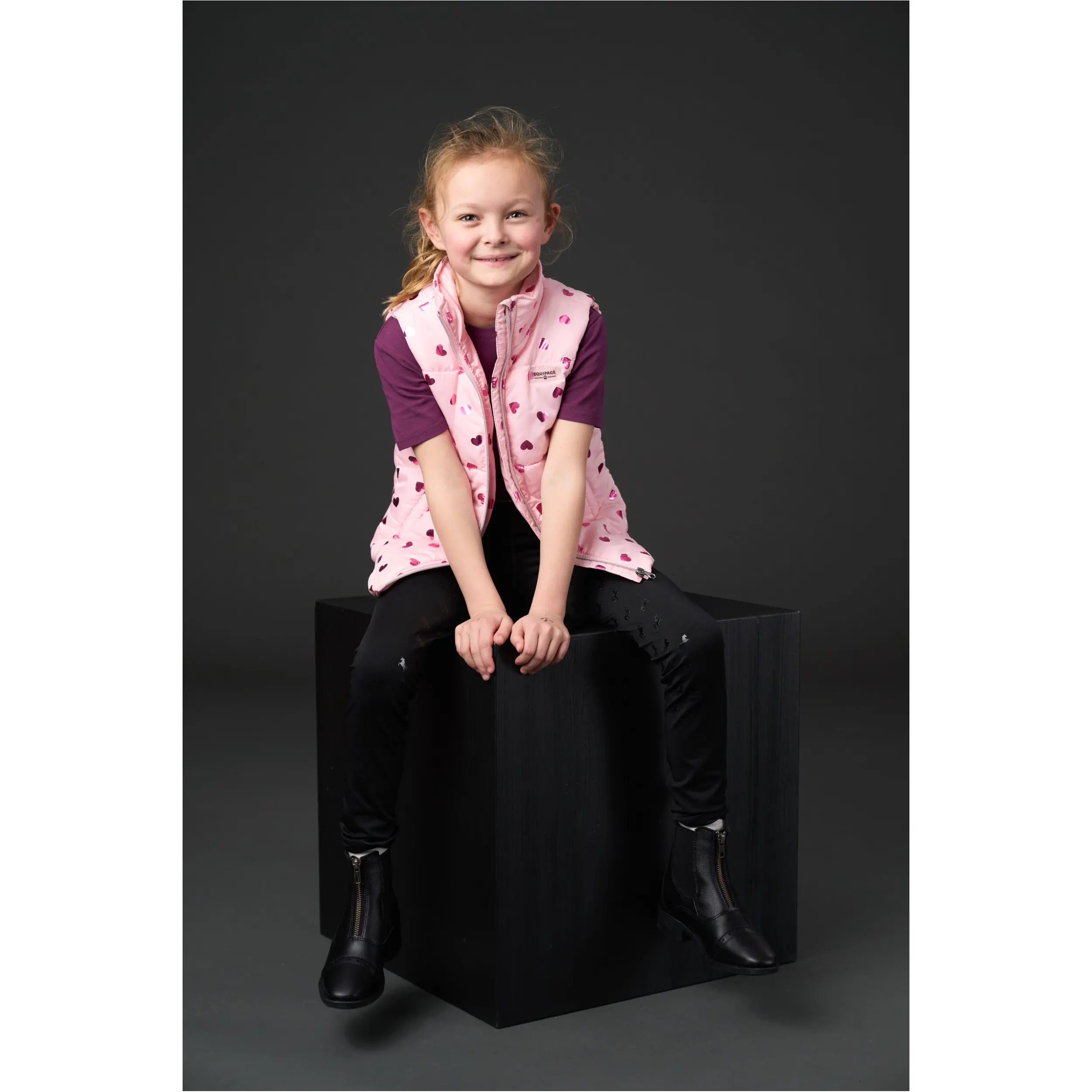 Kinder Reitweste THILDA pink mist
