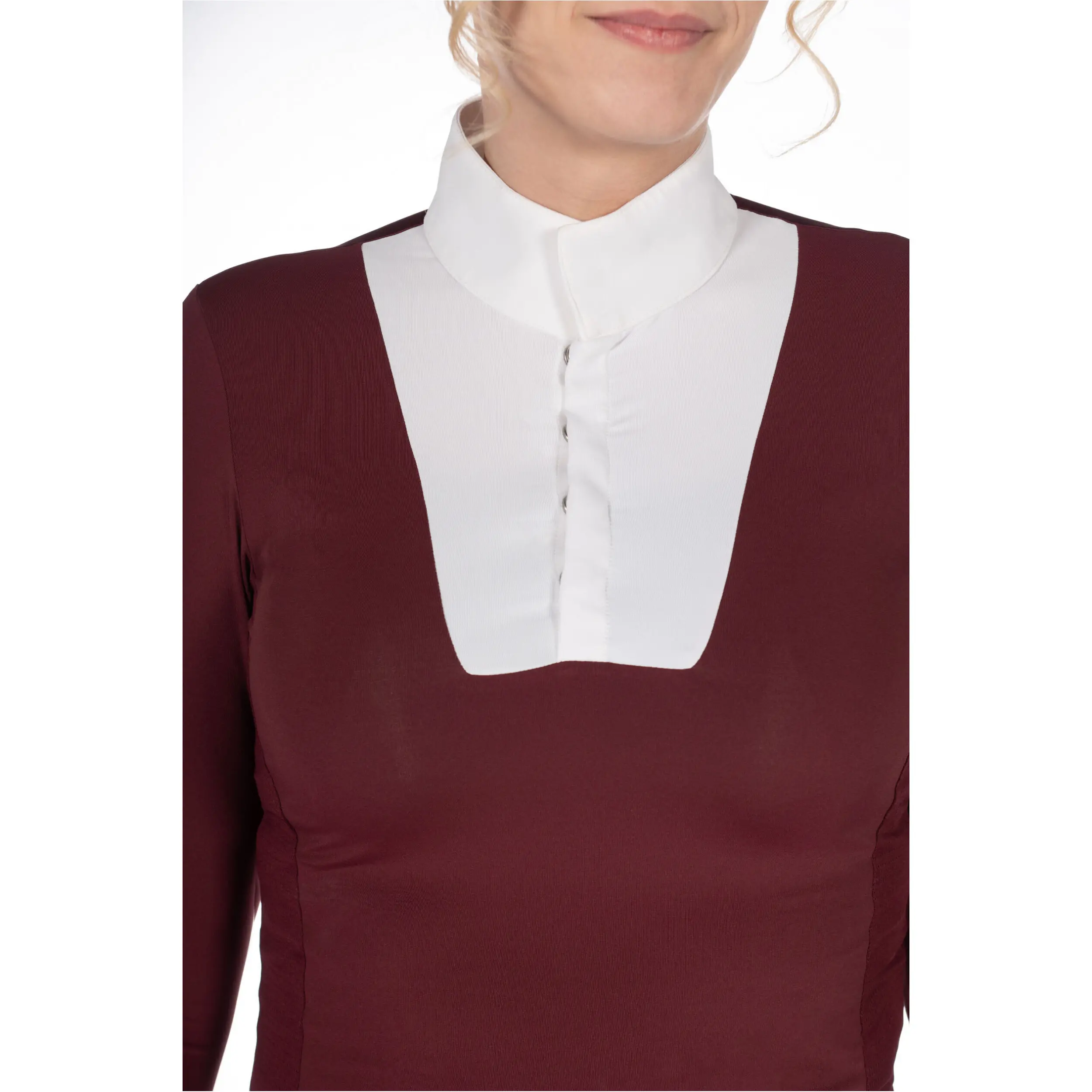 Damen Turniershirt Langarm VIRGINIA bordeaux