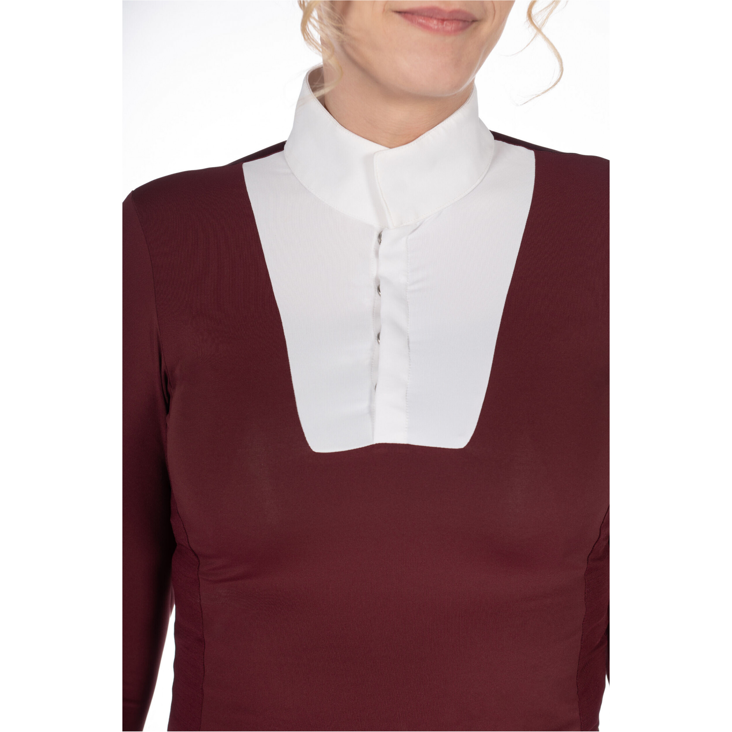 Damen Turniershirt Langarm VIRGINIA bordeaux