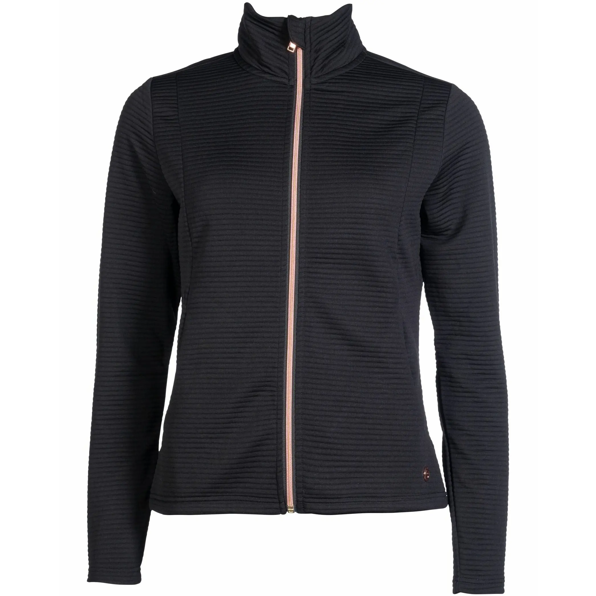 Damen Sweatjacke YVONNE schwarz/rosegold