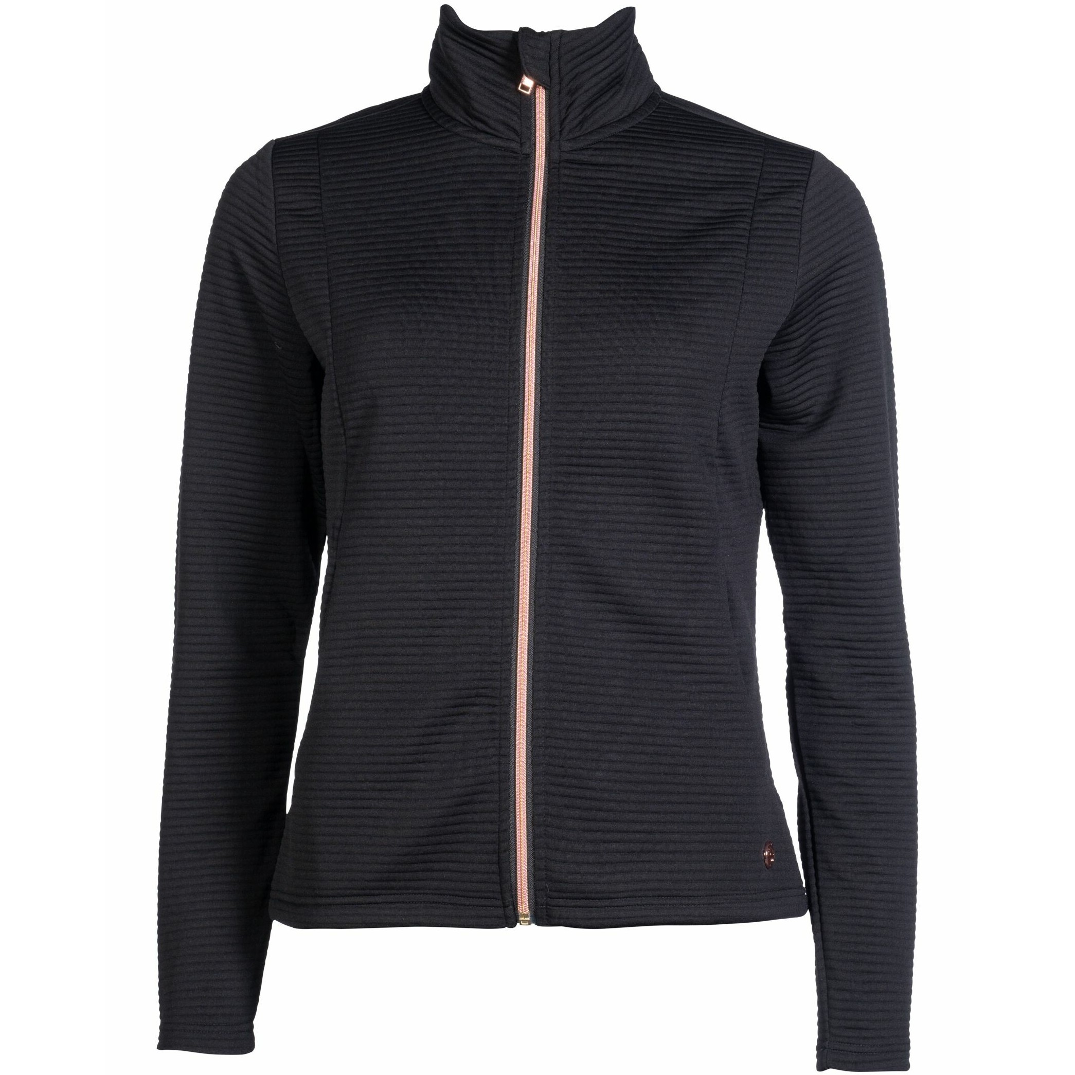 Damen Sweatjacke YVONNE schwarz/rosegold