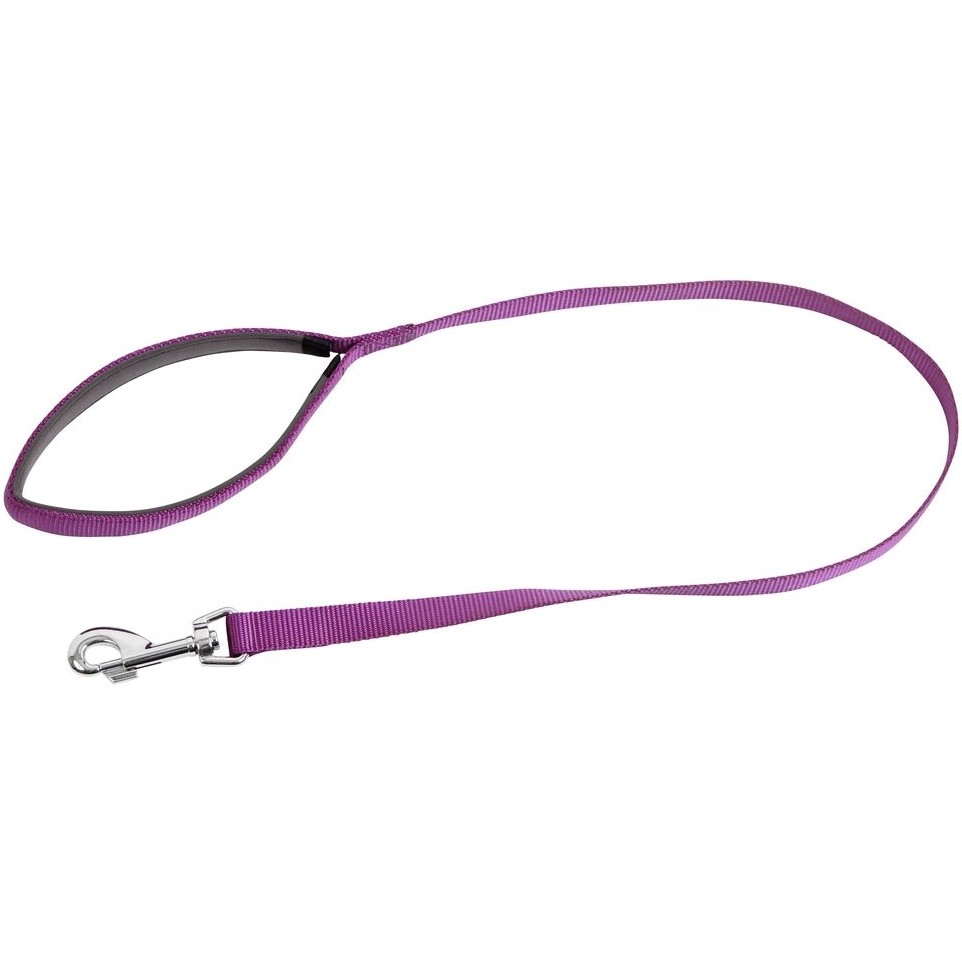Hundeleine mit Softgriff MIAMI lila 100cm/2cm