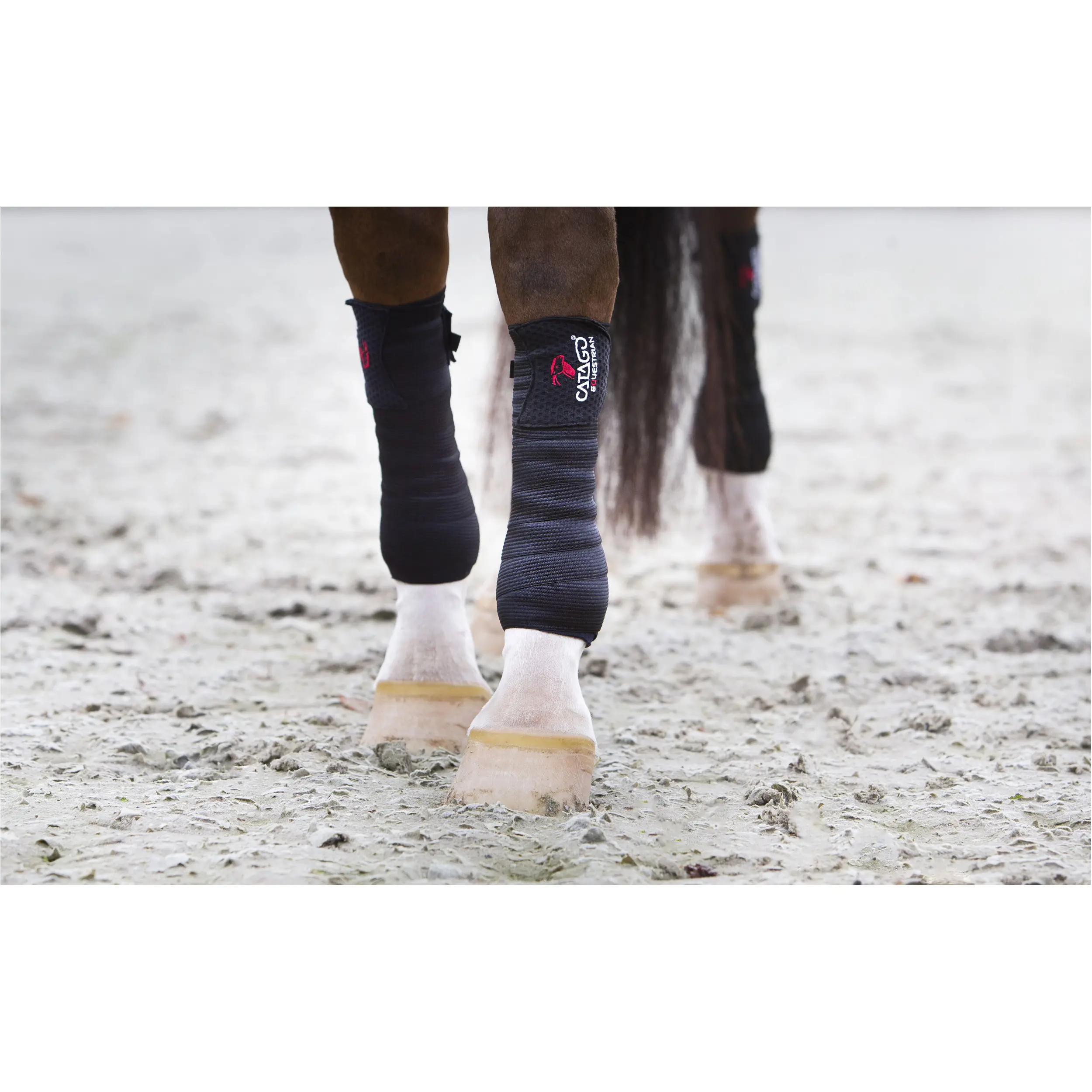 Bandagen elastisch (4 Stück) FIR-Tech schwarz