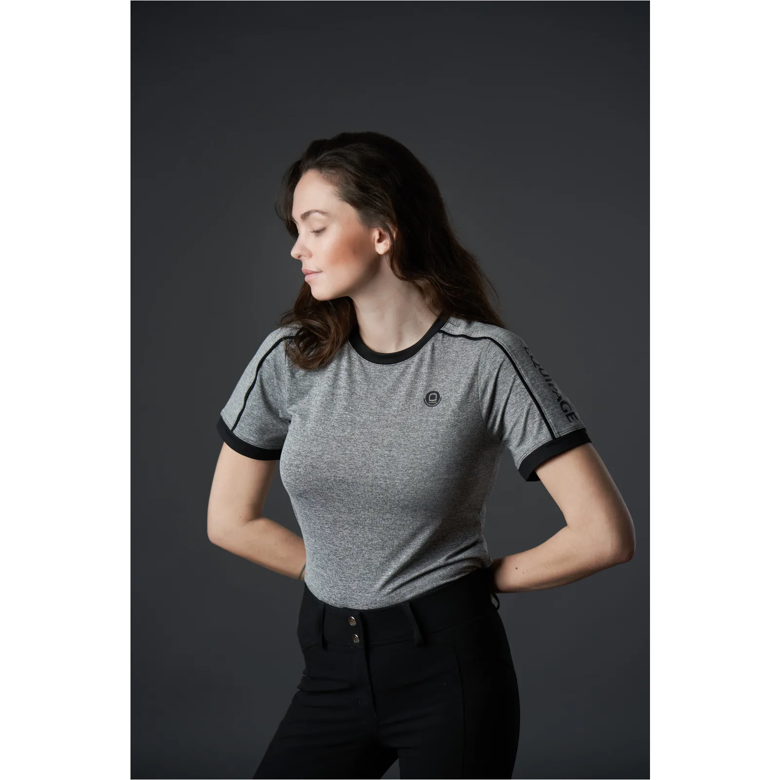 Damen T-Shirt Kurzarm MELISSA grau melange