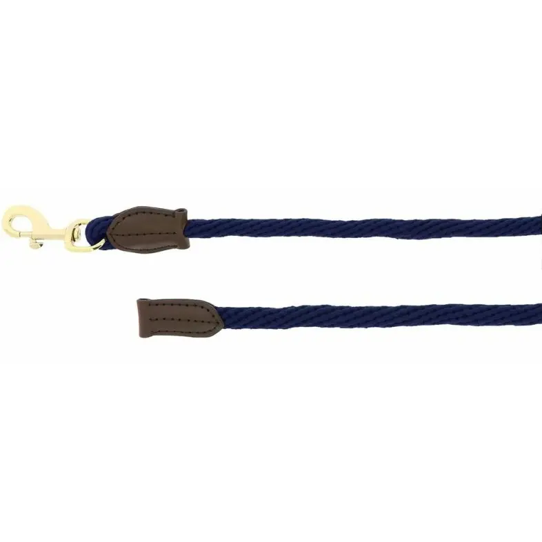 Führstrick mit Karabinerhaken CUIR marineblau 200cm