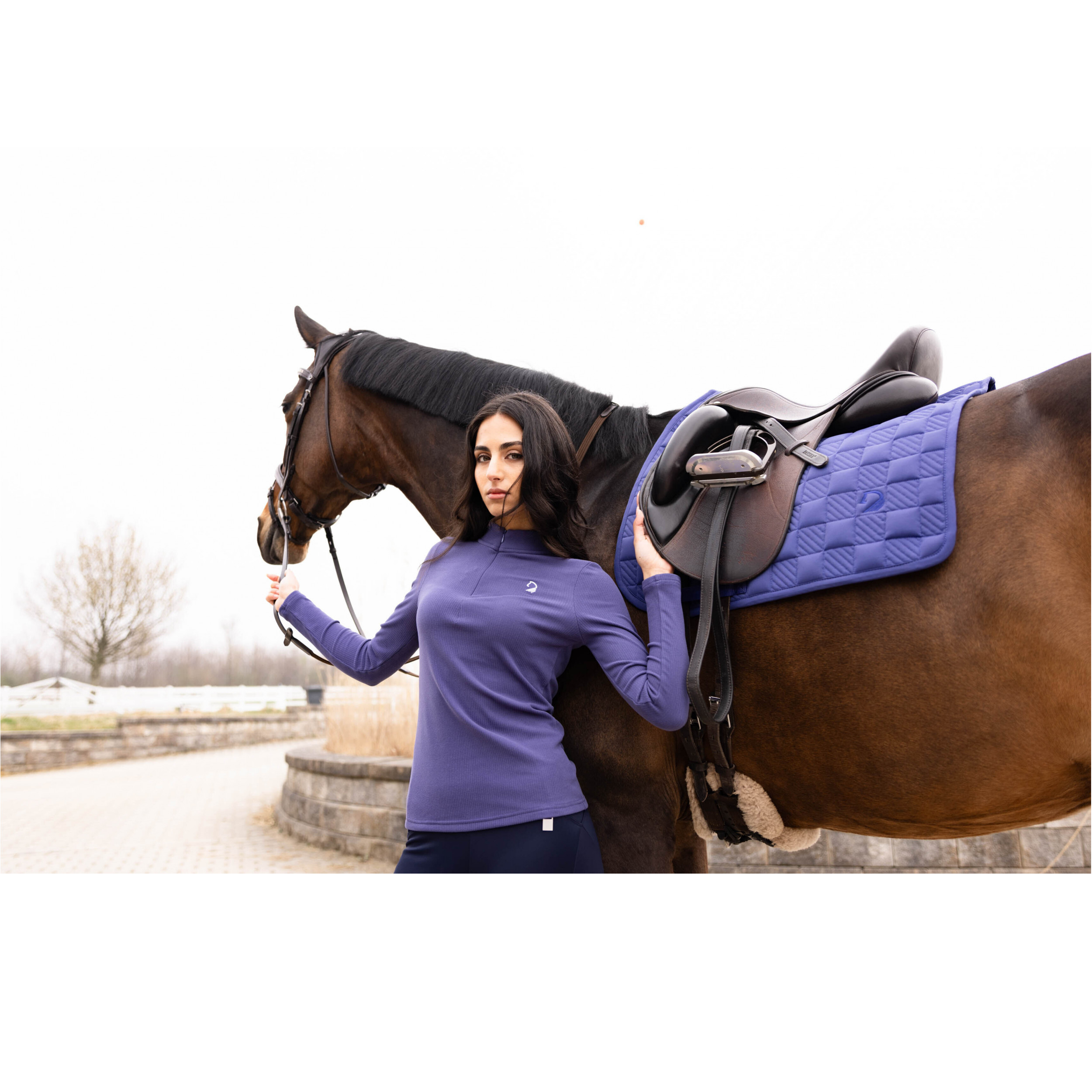Damen Langarmshirt AREZZO SOFT indigo