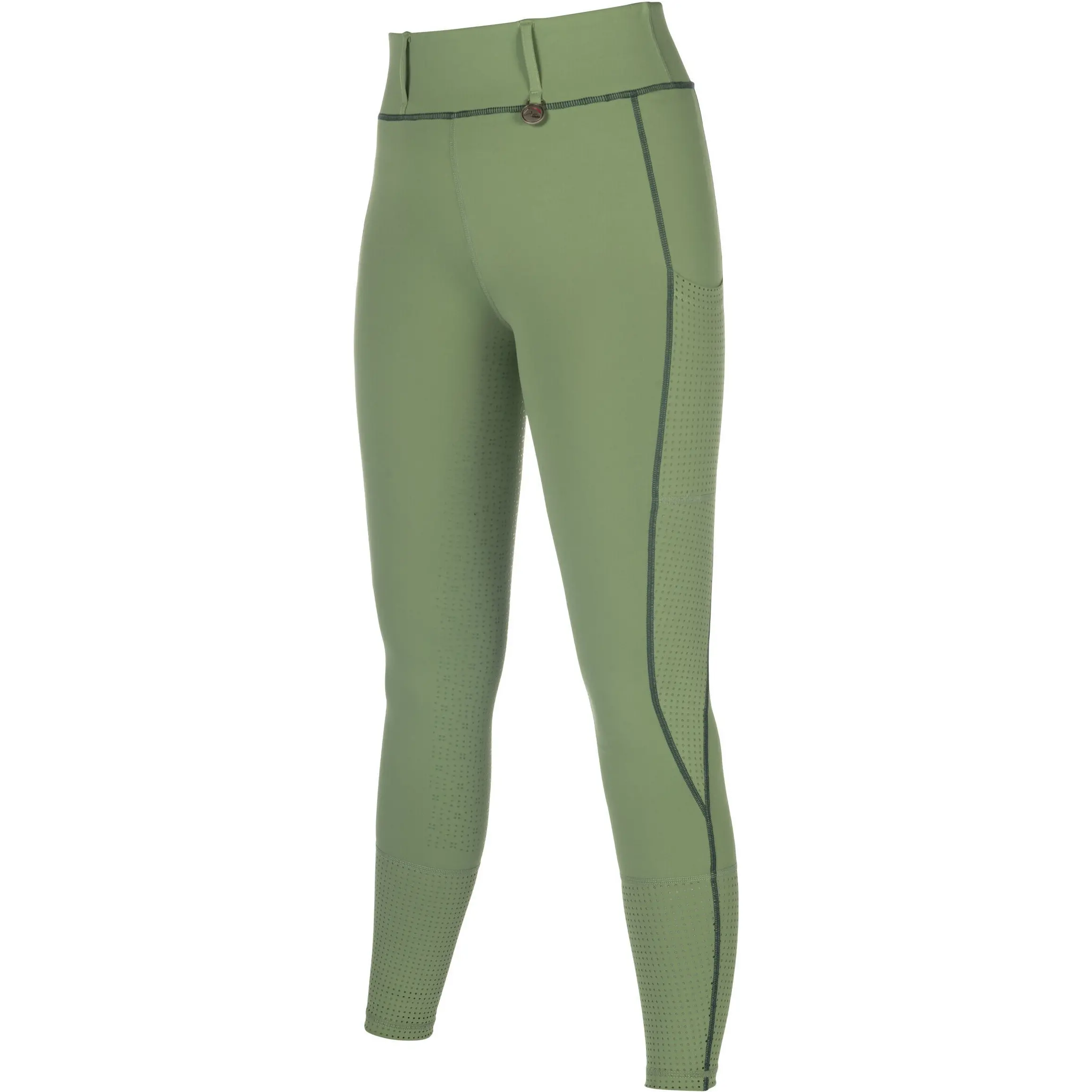 Damen Reitleggings Silikon Vollbesatz JUNA jade