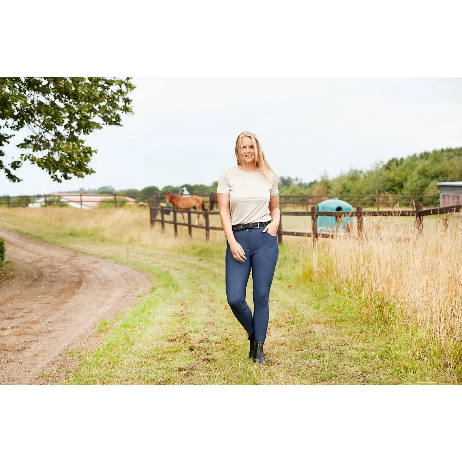 Damen T-Shirt RIGA sandshell melange