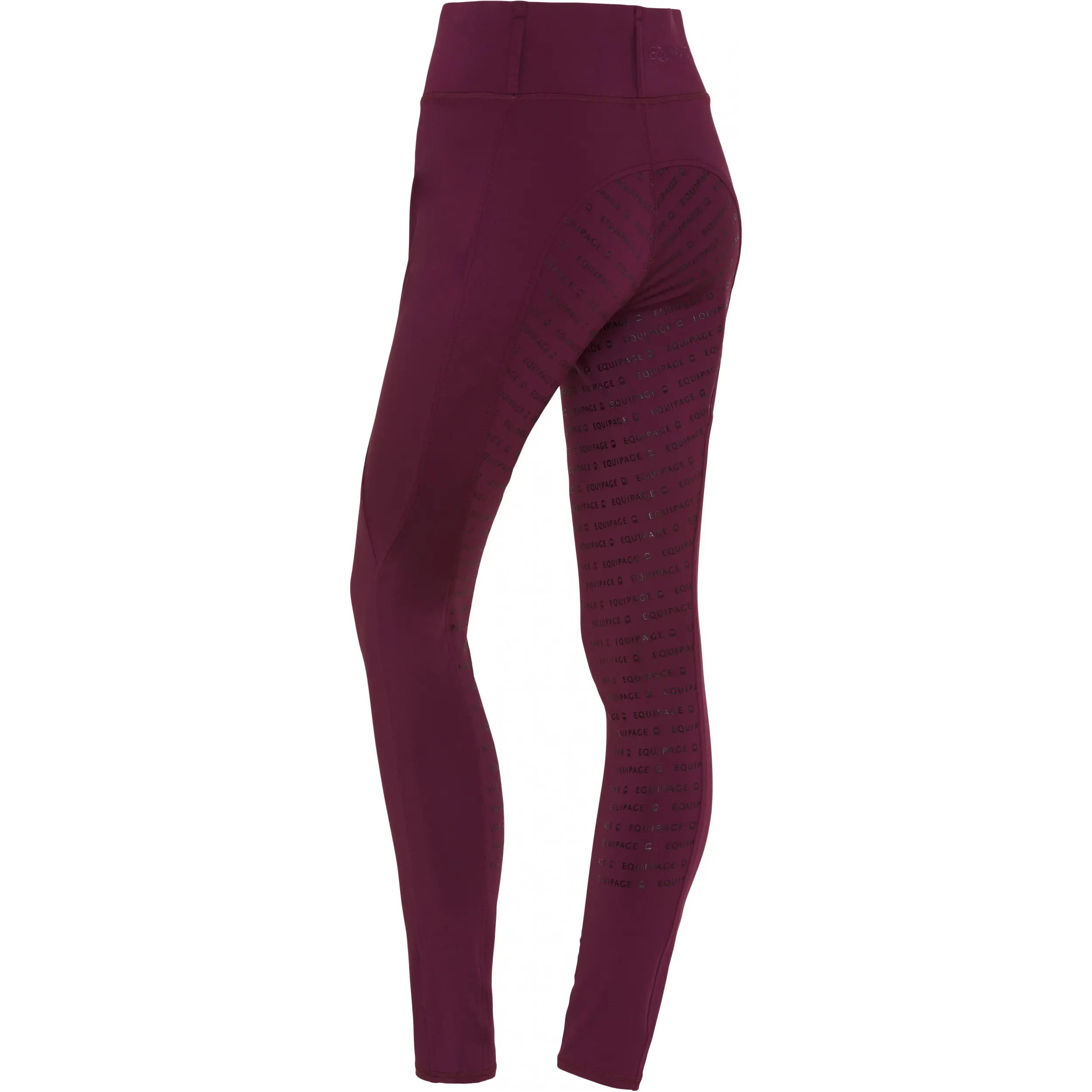 Damen Reitleggings Silikon Vollbesatz KENDRA italian plum