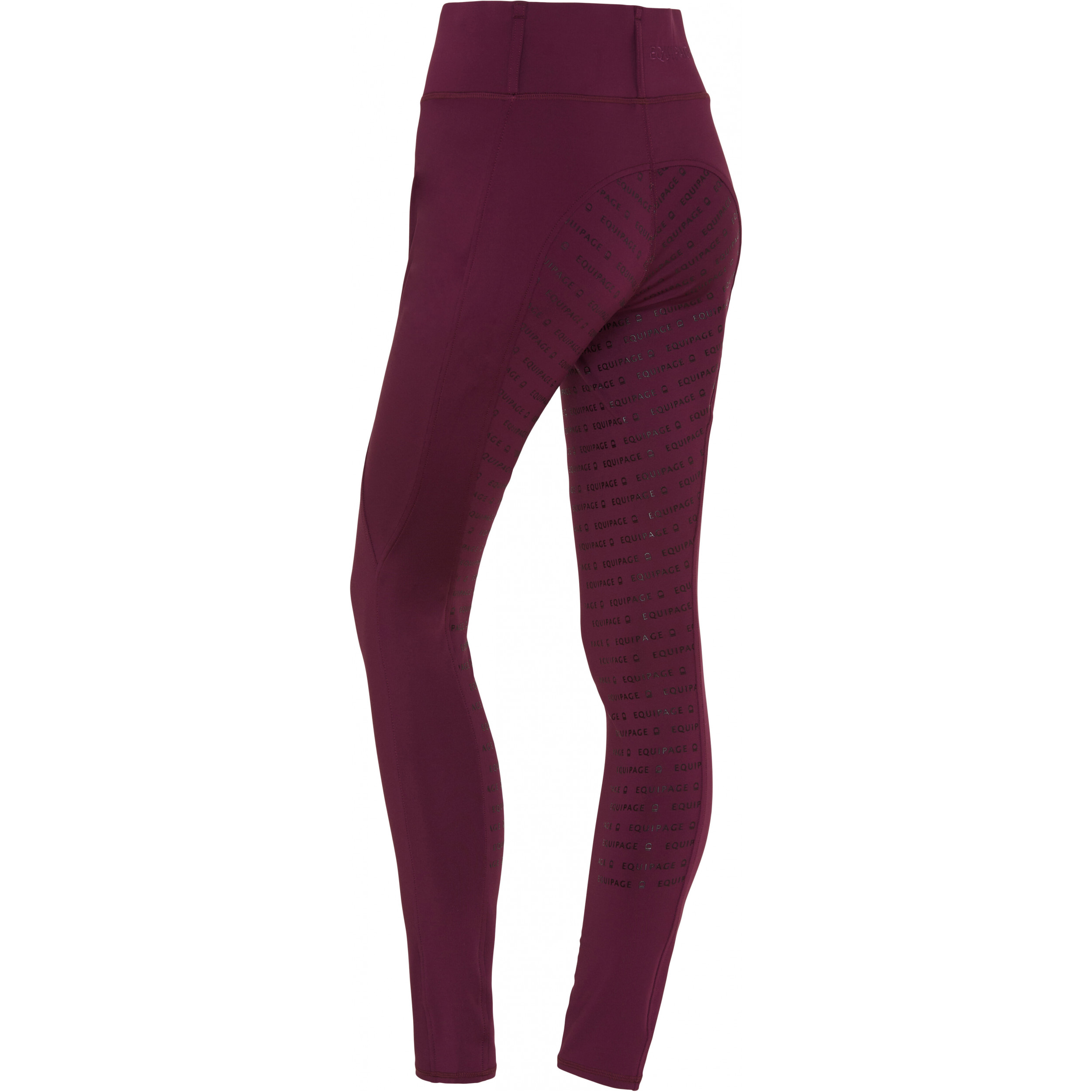 Damen Reitleggings Silikon Vollbesatz KENDRA italian plum