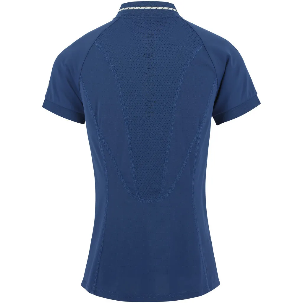 Damen Funktionsshirt ELODIE mit Mesheinsätzen monacoblau
