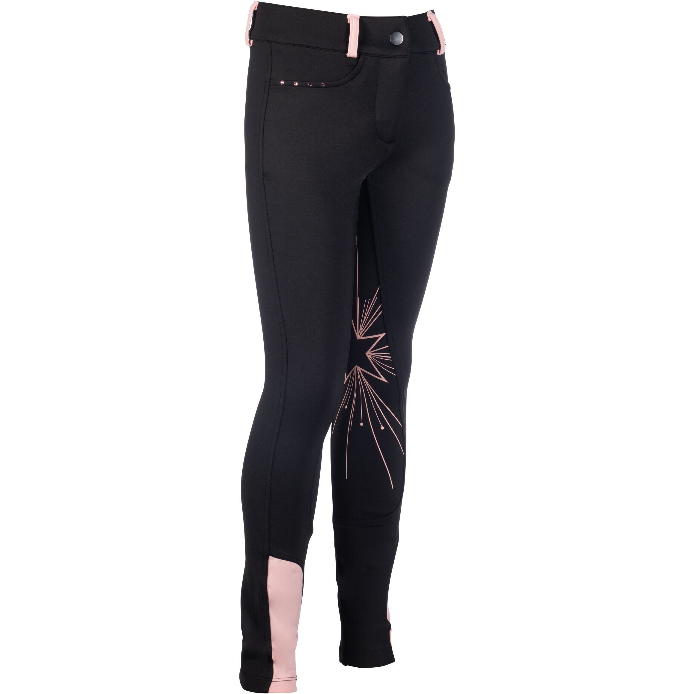 Kinder Silikon Vollbesatz Reithose POLLY schwarz