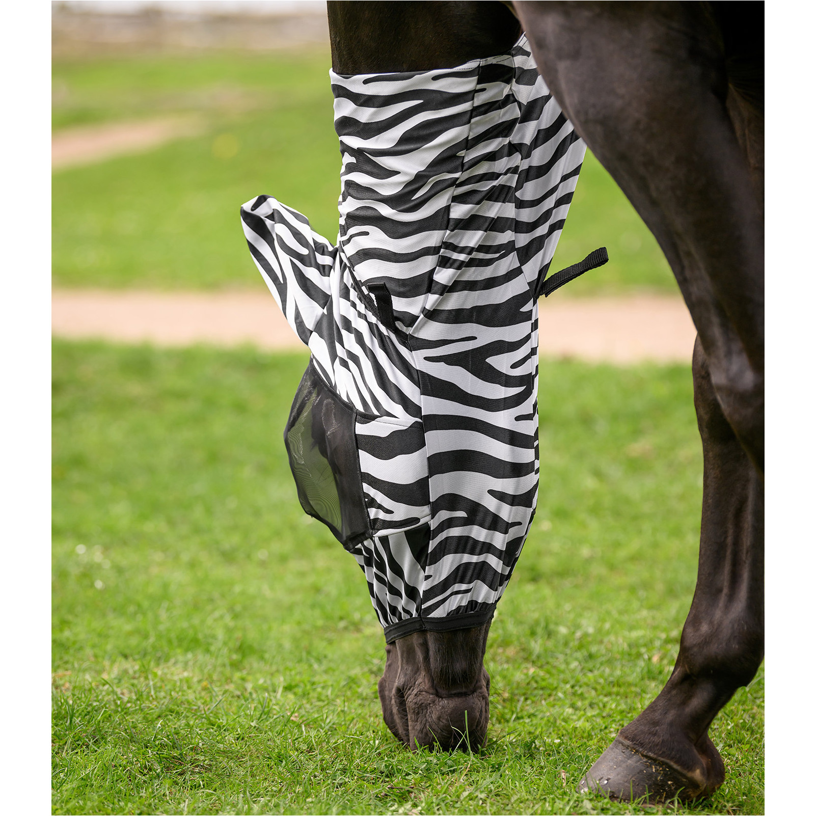 Ekzemer Fliegenmaske ZEBRA schwarz/weiß