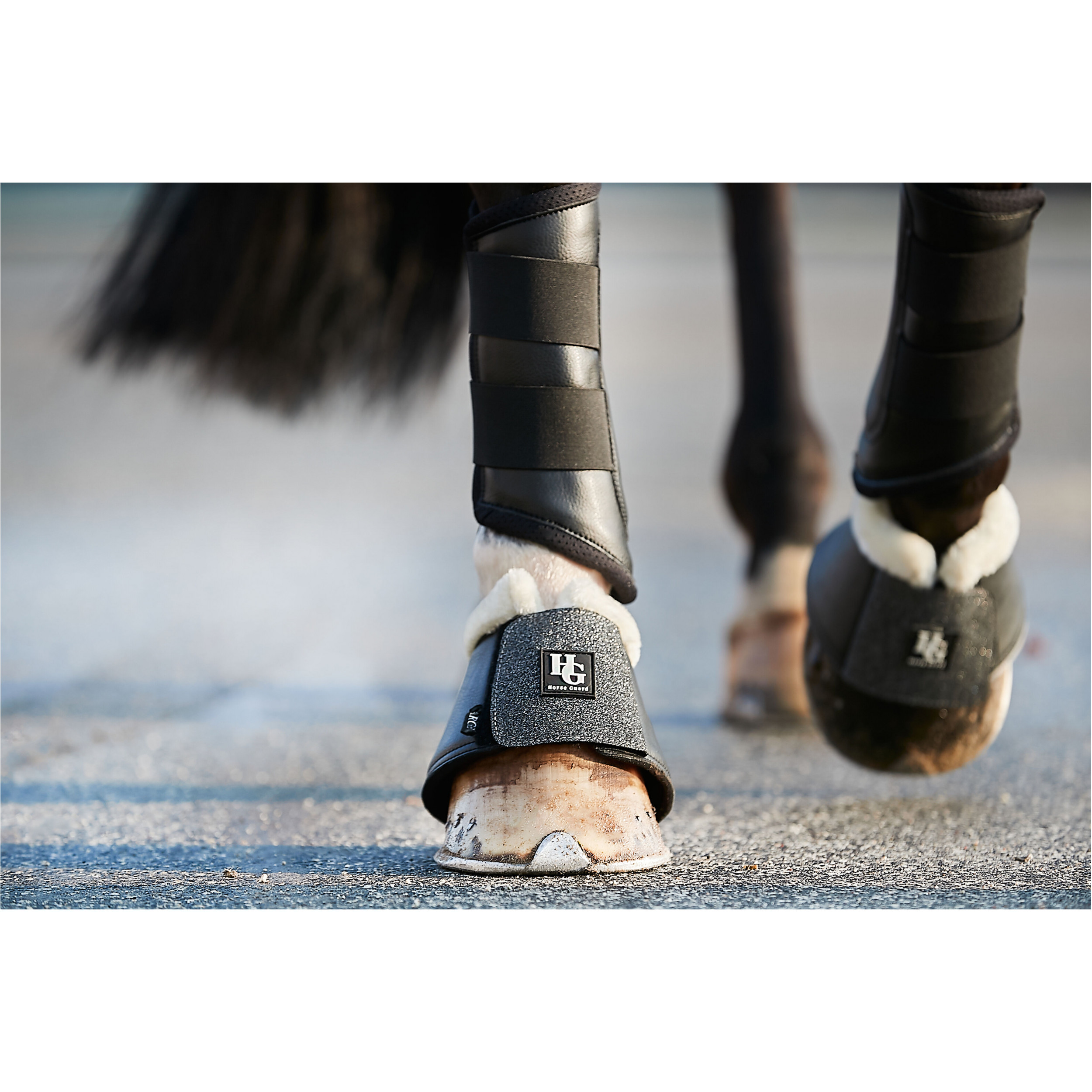 Hufglocken LEELA GLITTER grau