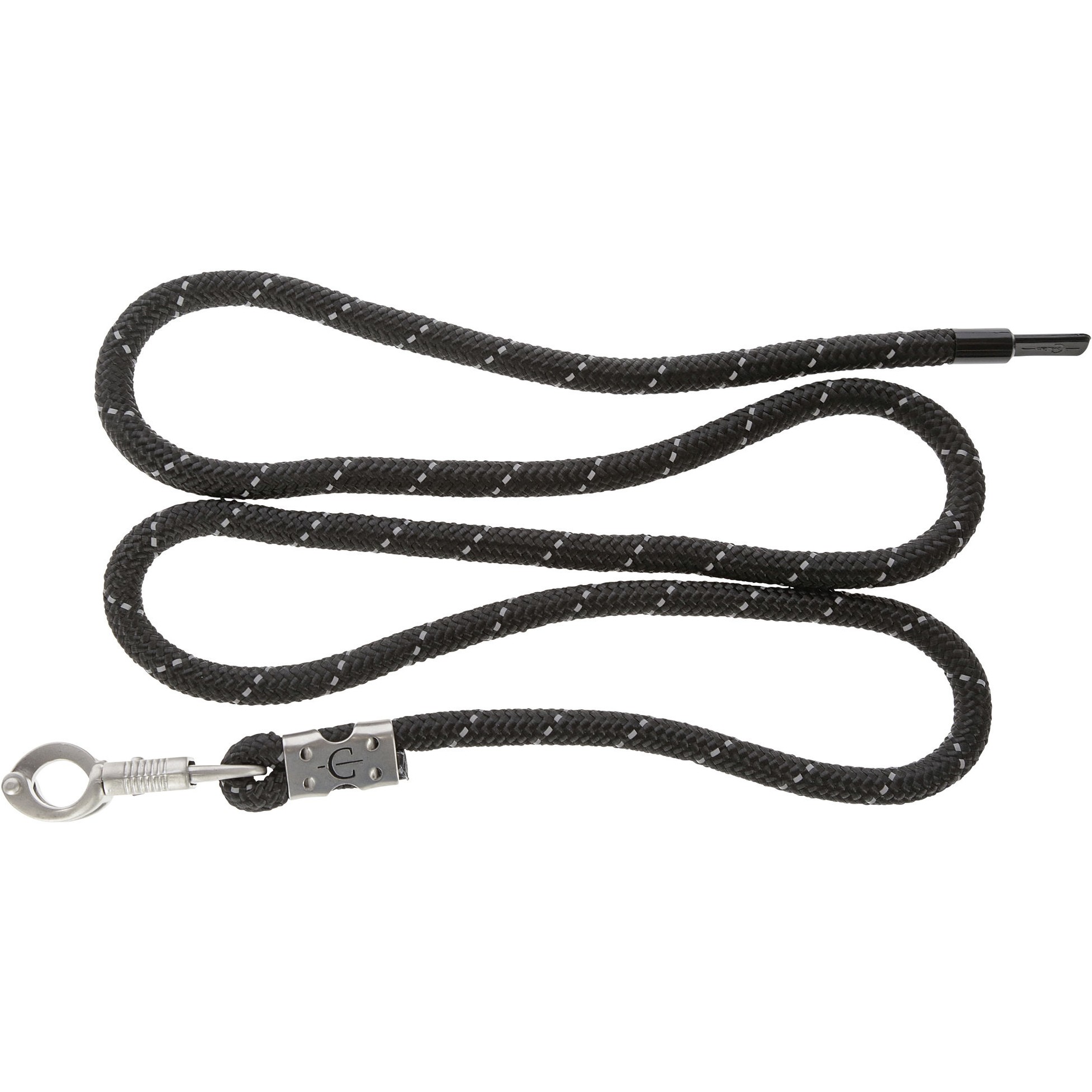 Führstrick mit Panikhaken REFLECTIVE black/silver Führstrick mit Panikhaken REFLECTIVE black/silver