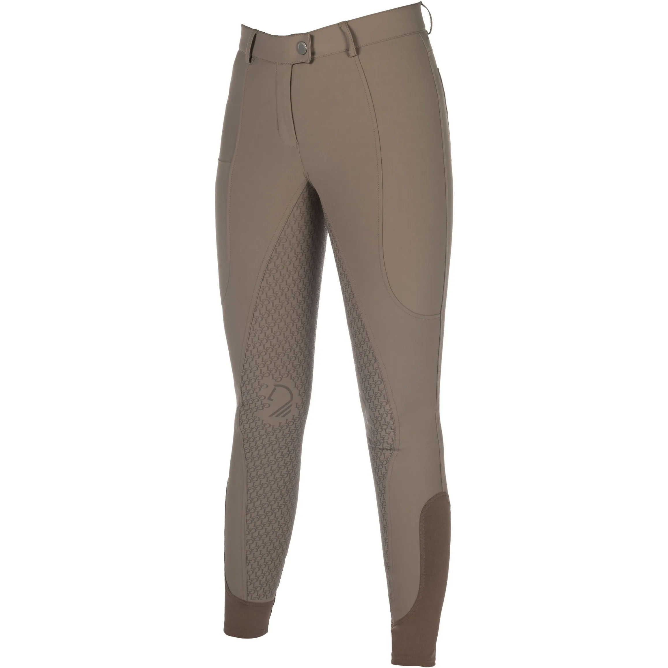 Damen Reithose Silikon Vollbesatz AMALFI taupe