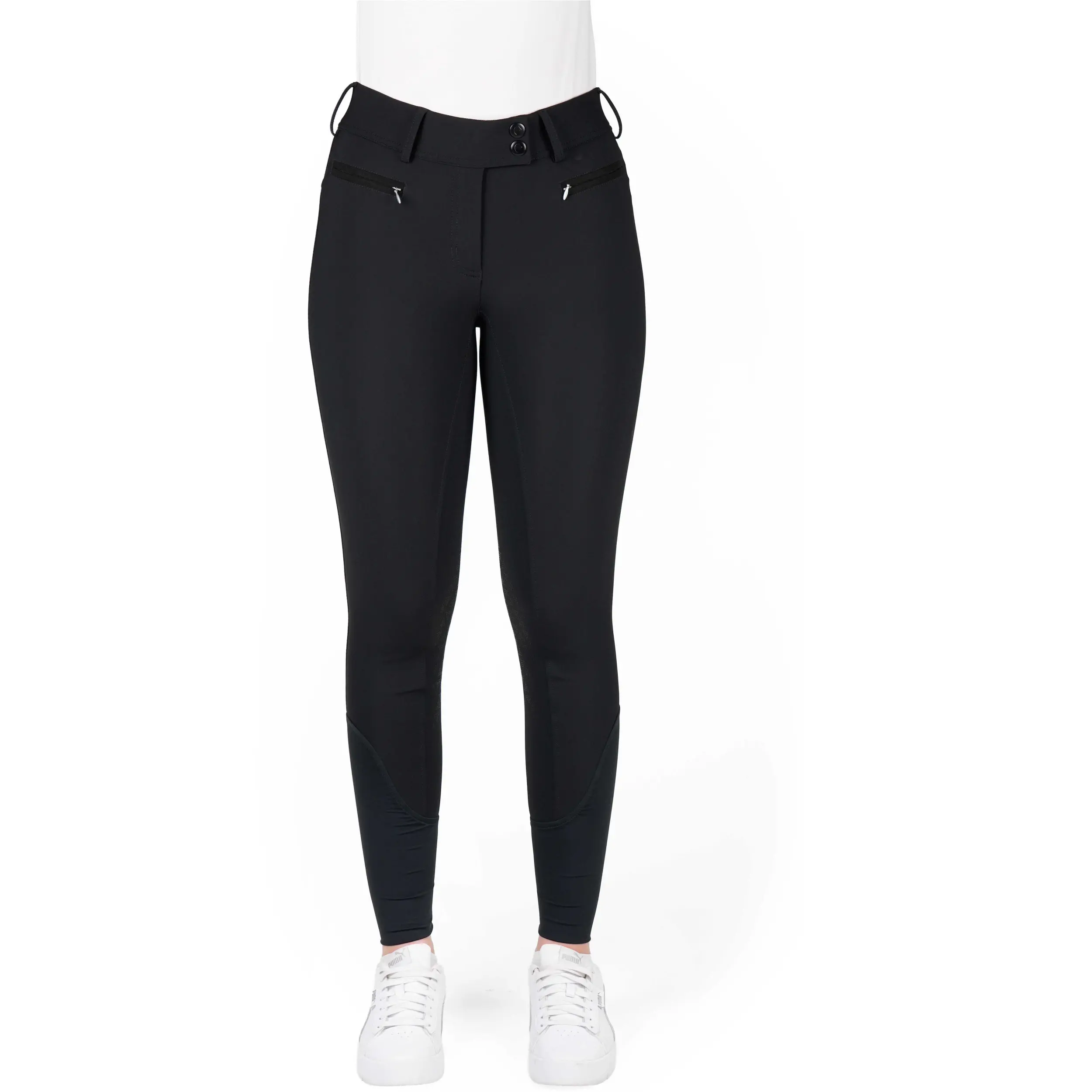 Damen Reithose Silikon Kniebesatz EK-SALLY schwarz