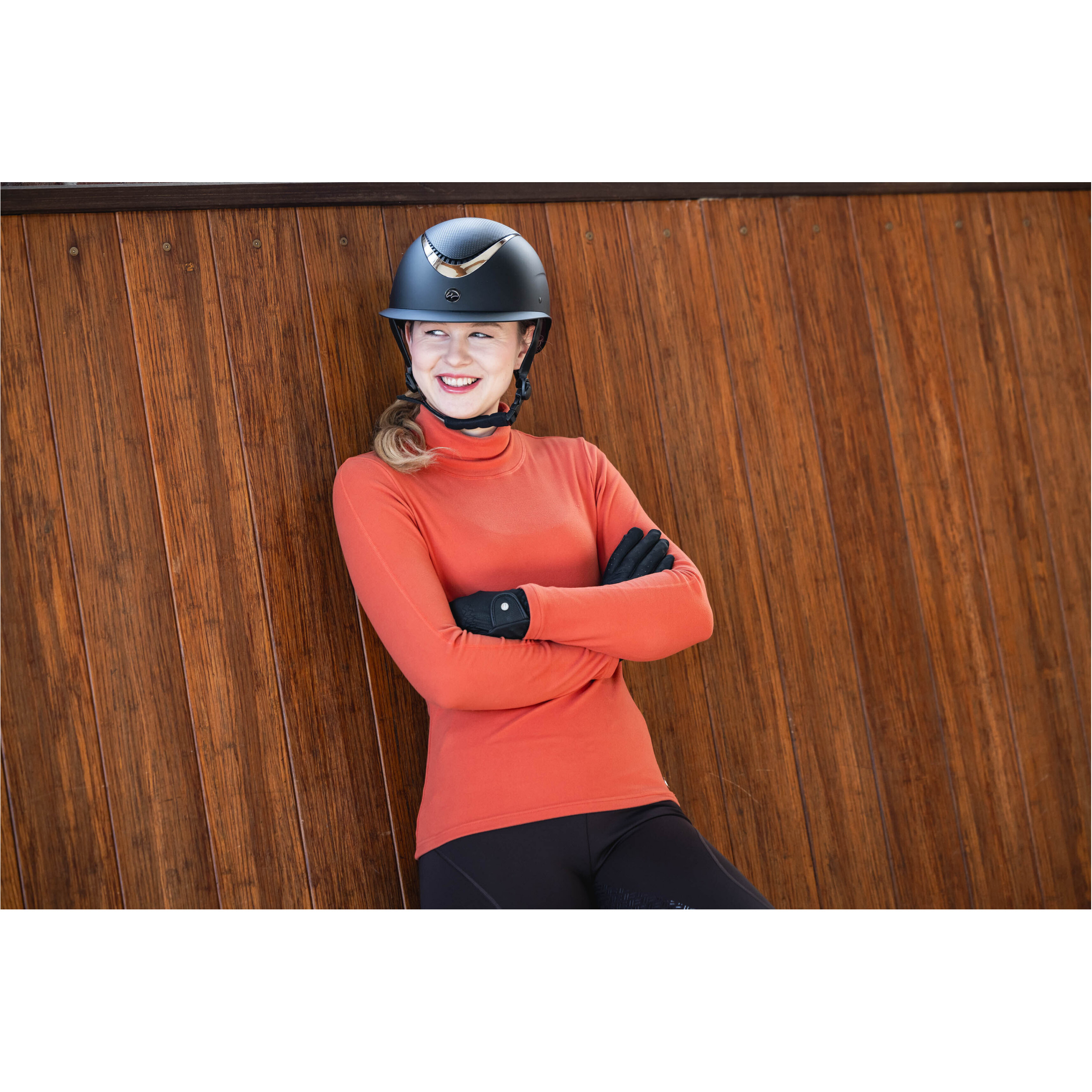 Damen Rollkragenshirt EVA kupfer