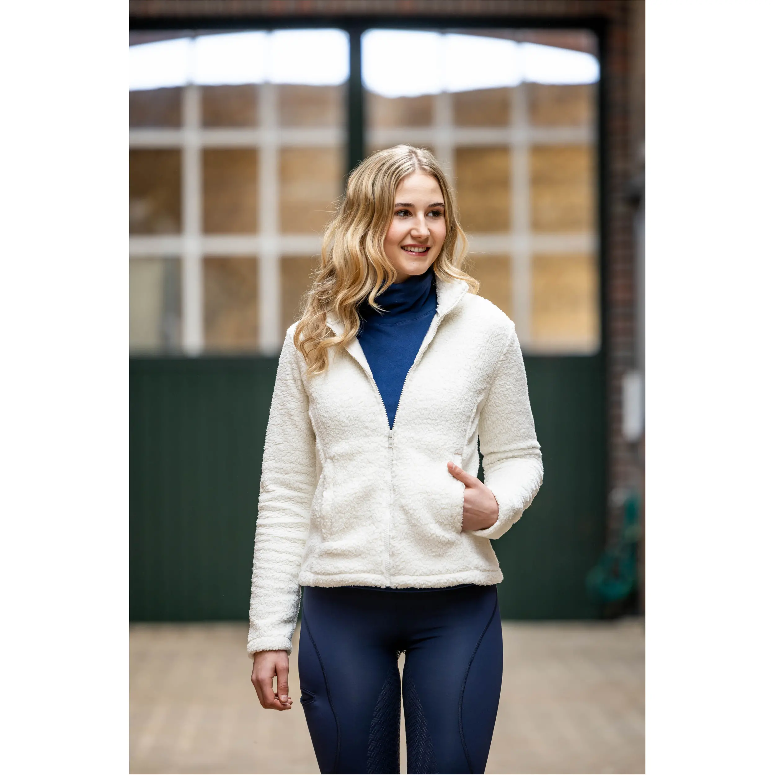 Damen Teddyjacke CLOUD cream