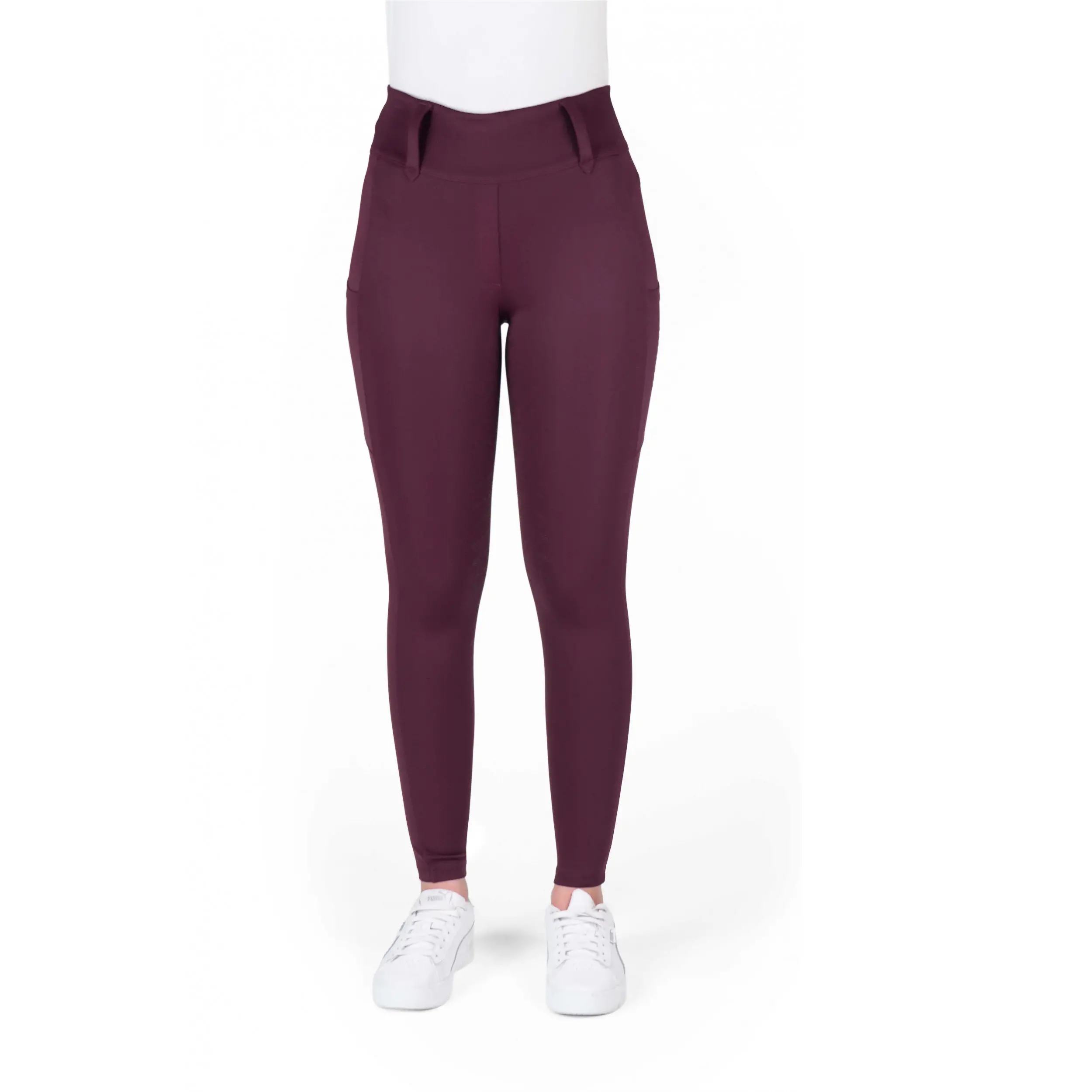 Damen Reitleggings Silikon Vollbesatz ALIZÉ pflaumenfarben Damen Reitleggings Silikon Vollbesatz ALIZÉ pflaumenfarben