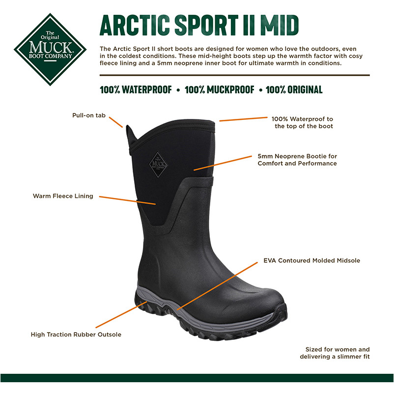 Winter Damen Gummistiefel ARCTIC SPORT II MID bordeaux/grau