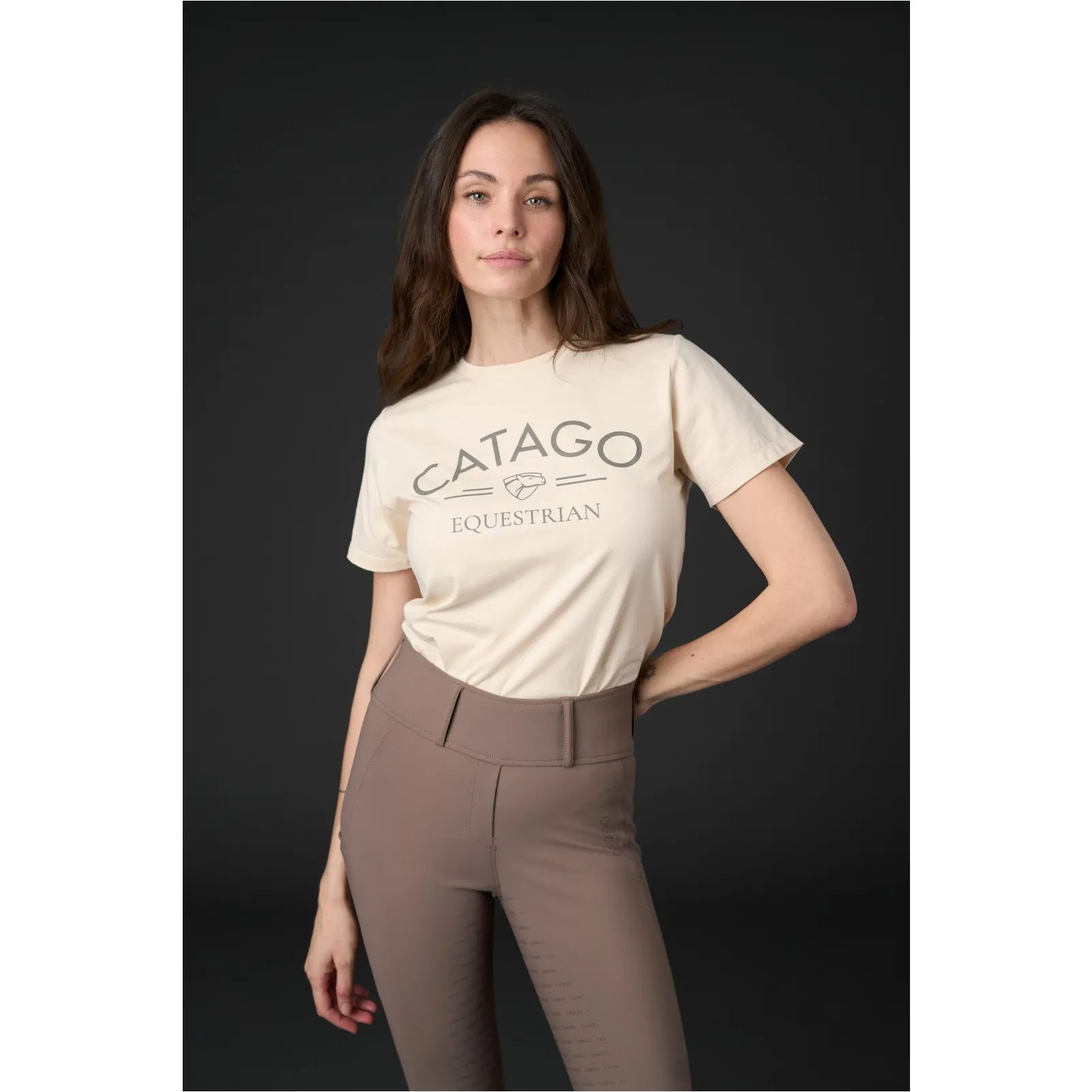 Damen Reitleggings Silikon Vollbesatz RIVER F/G mit Gürtelschlaufen falcon