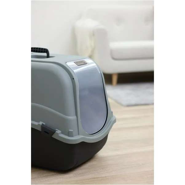 Katzentoilette EMMA Eco XL schwarz/grüngrau 65x44x46cm